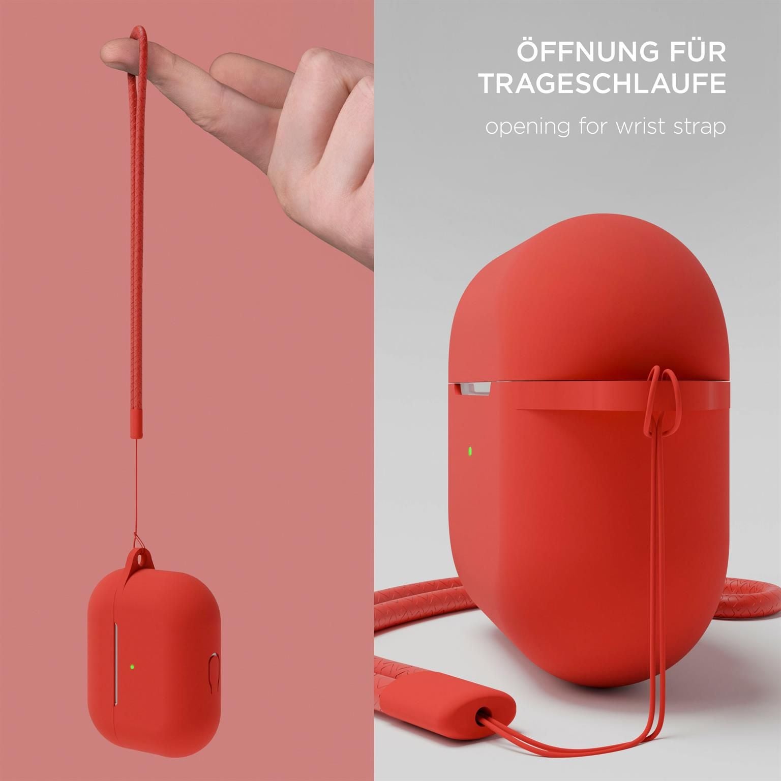AirPods Soft Case für AirPods 3 in der Farbe Rubin (Rot)