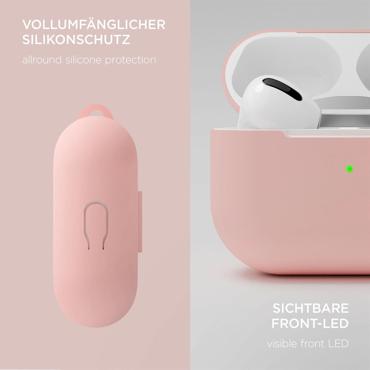 AirPods Soft Case für AirPods 3 in der Farbe Sand Rosé (Roségold)