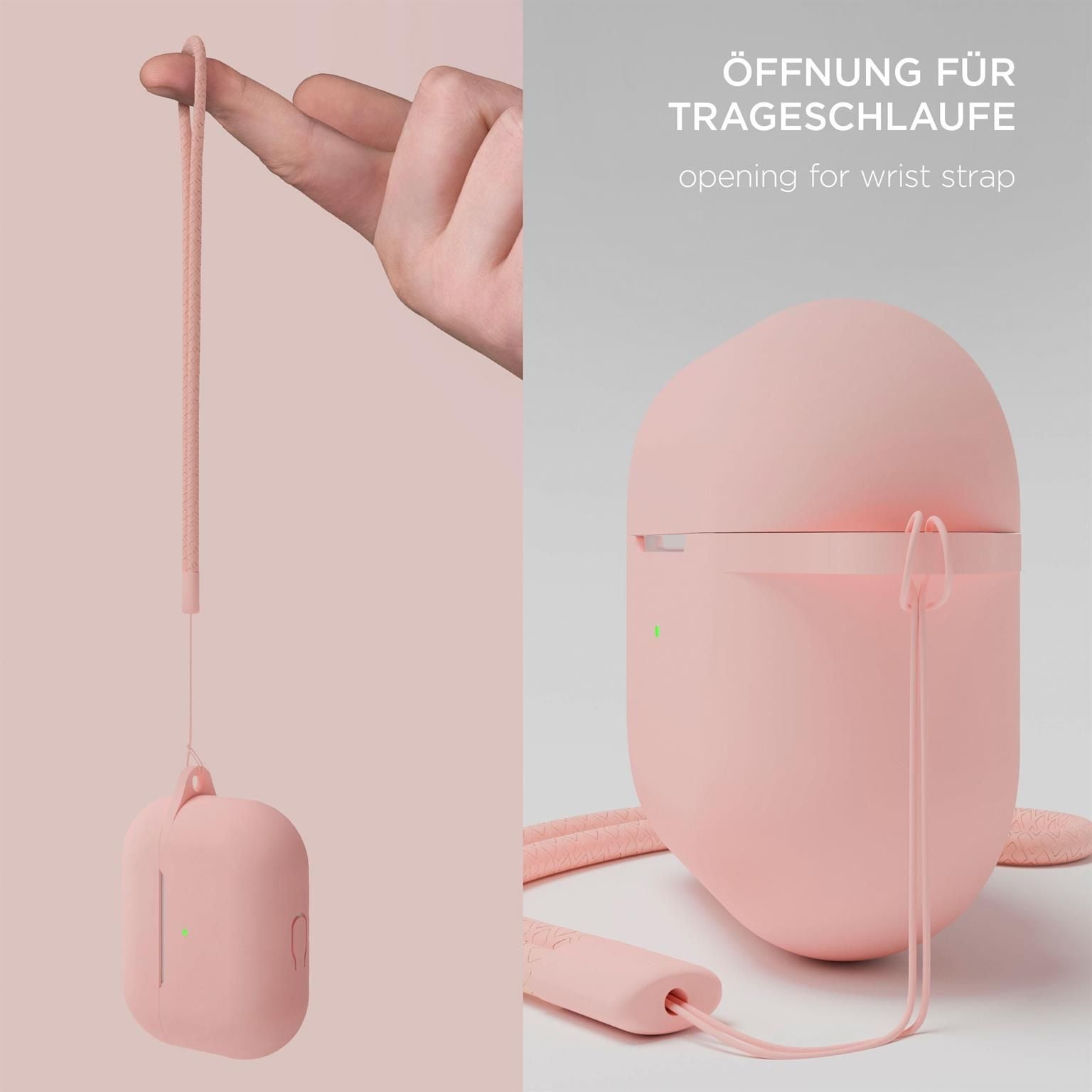 AirPods Soft Case für AirPods 3 in der Farbe Sand Rosé (Roségold)
