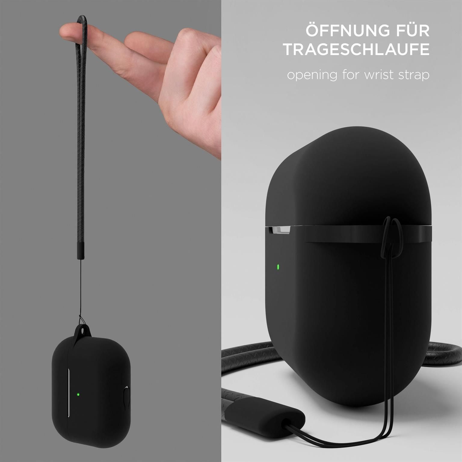AirPods Soft Case für AirPods 3 in der Farbe Onyx Schwarz (Schwarz)