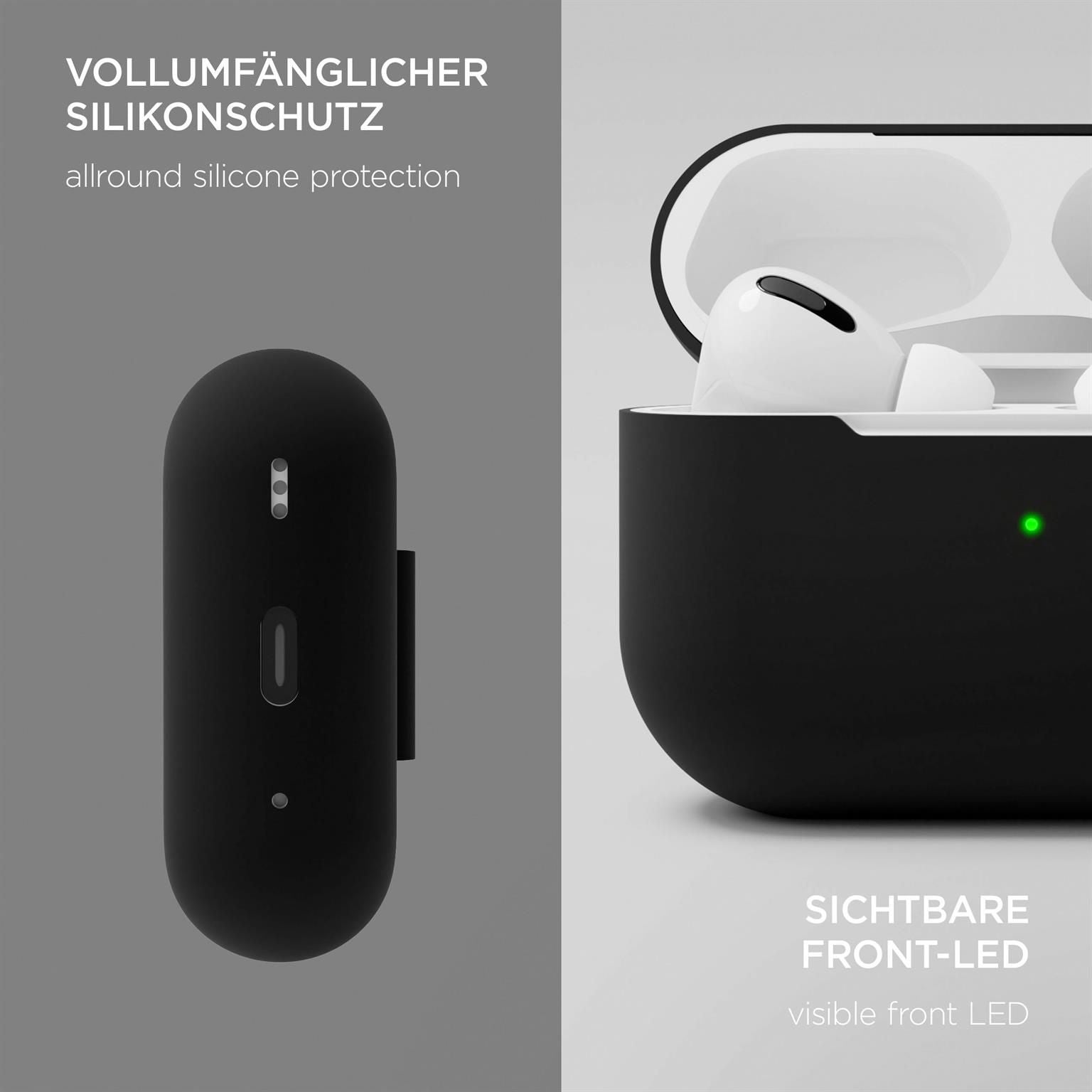 AirPods Soft Case für AirPods Pro 1 in der Farbe Onyx Schwarz (Schwarz)