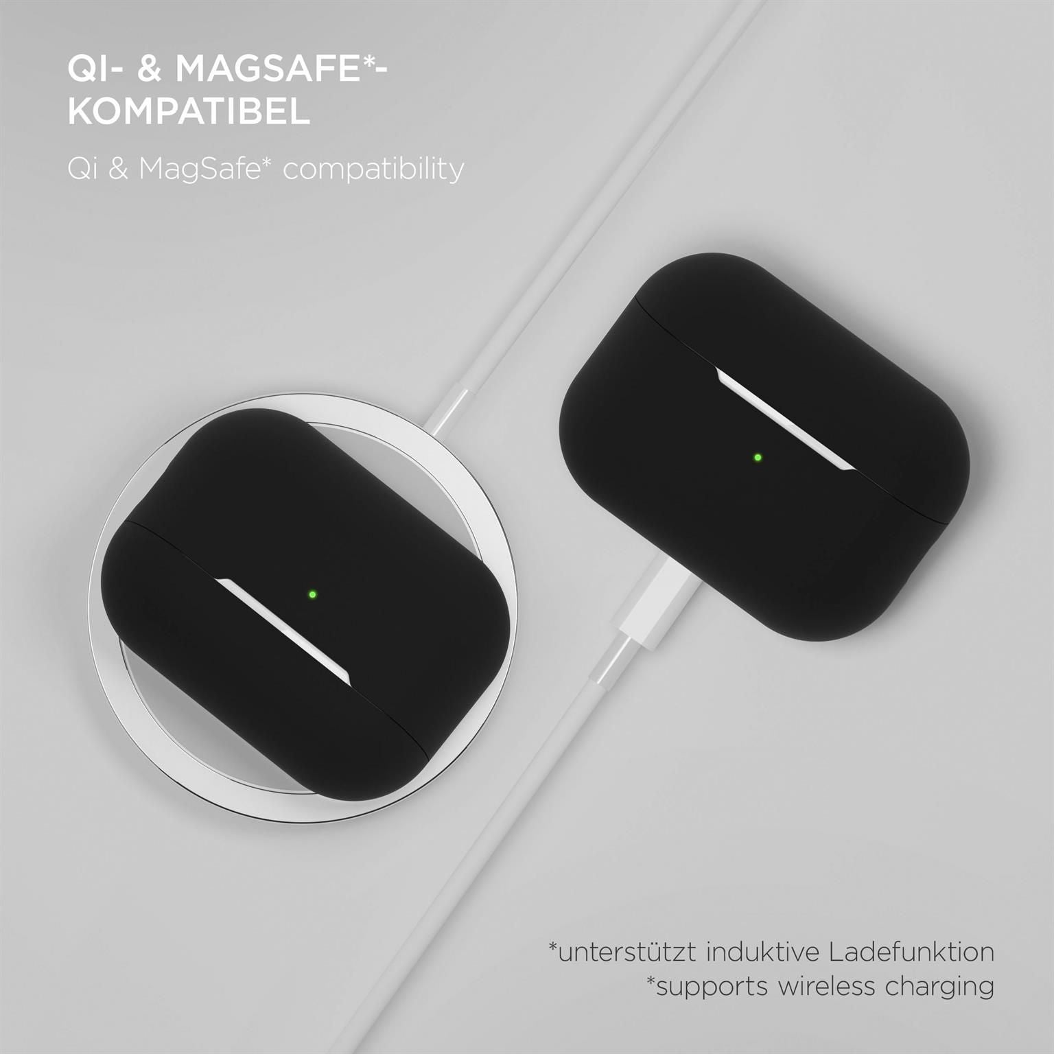 AirPods Soft Case für AirPods Pro 1 in der Farbe Onyx Schwarz (Schwarz)