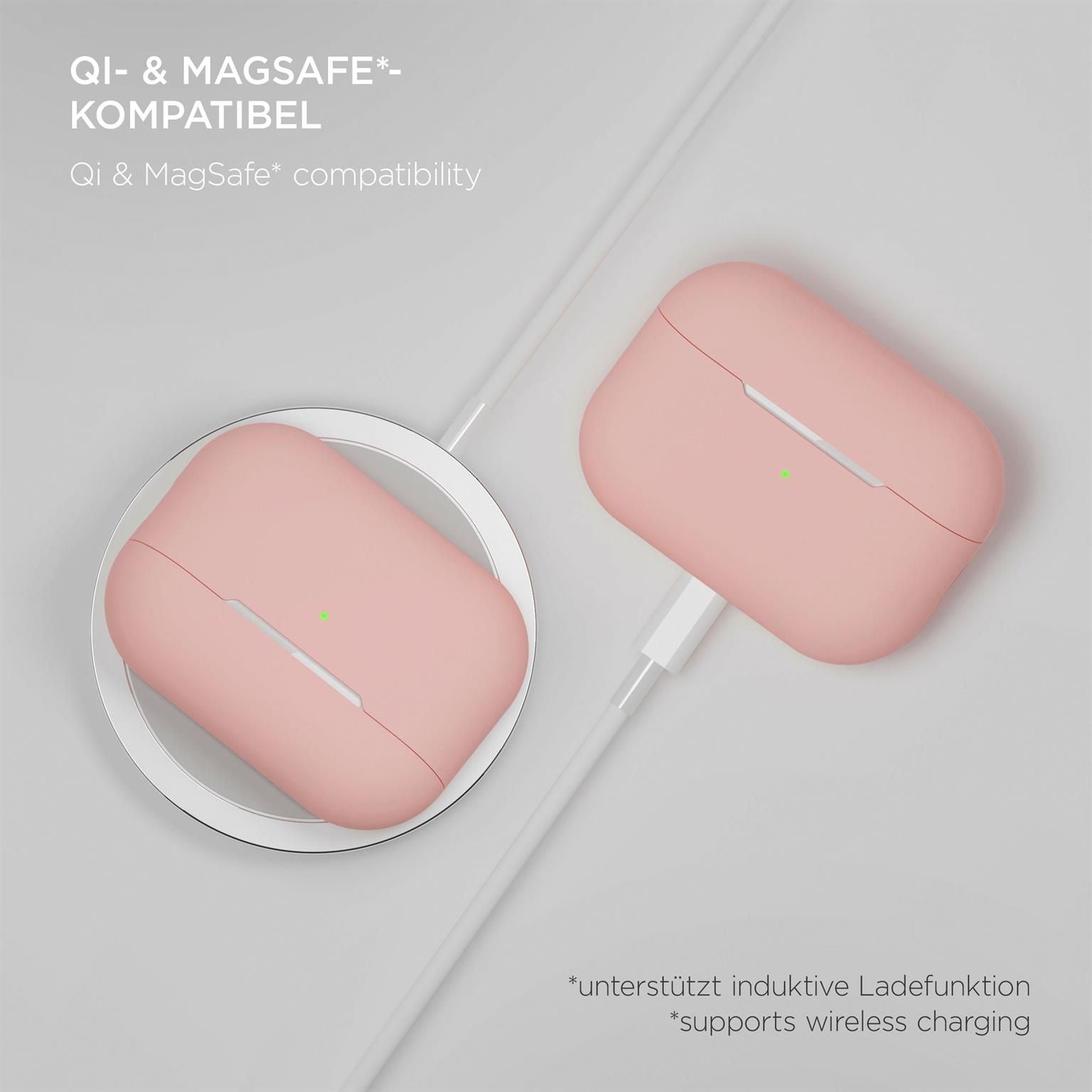 AirPods Soft Case für AirPods Pro 2 in der Farbe Sand Rosé (Roségold)