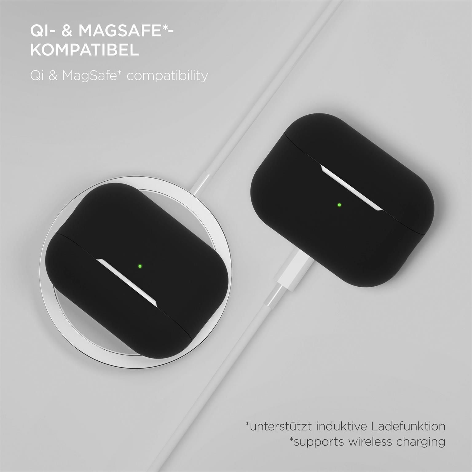 AirPods Soft Case für AirPods Pro 2 in der Farbe Onyx Schwarz (Schwarz)