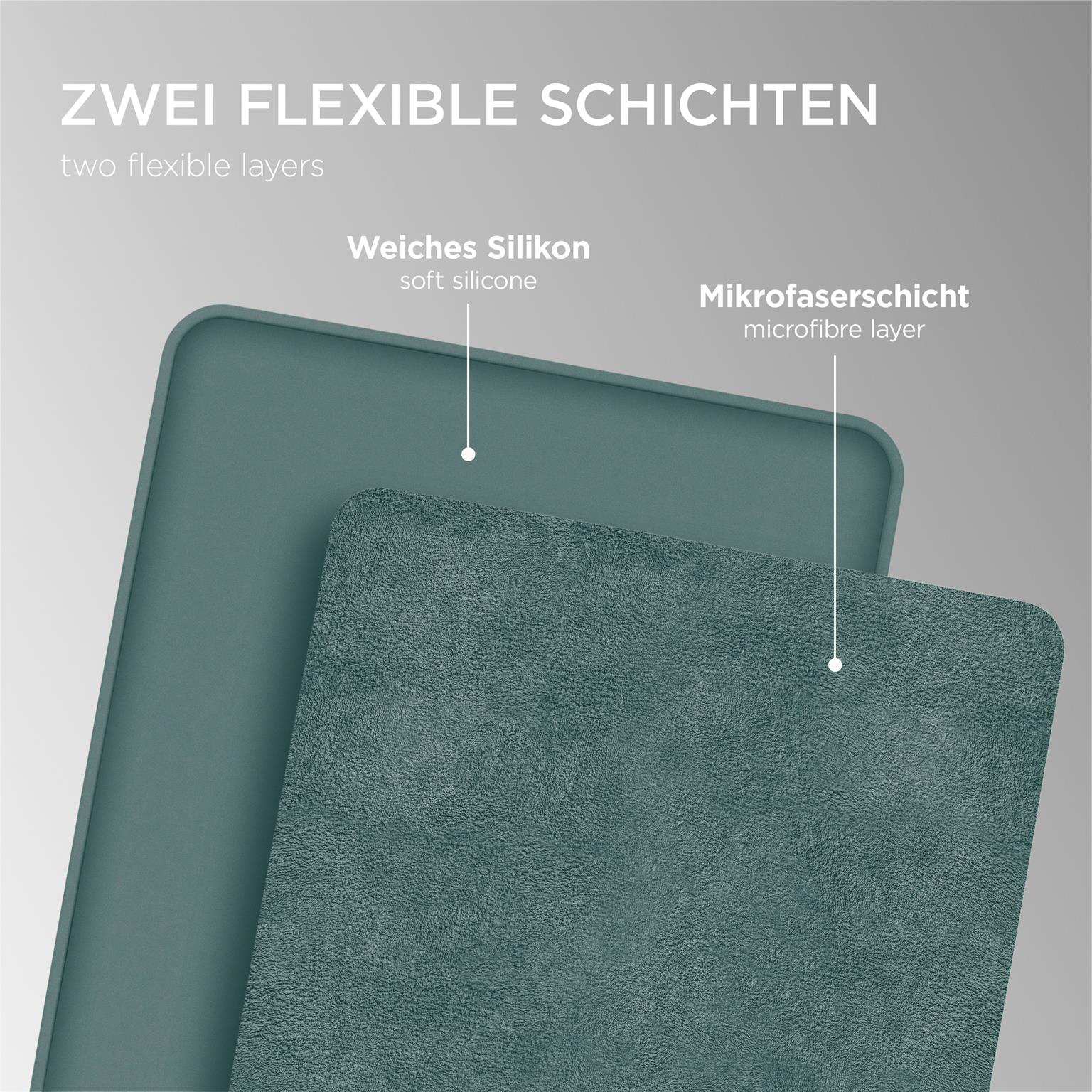 Soft Case für iPad Pro 12.9 (2020) in der Farbe Petrol (Grün)