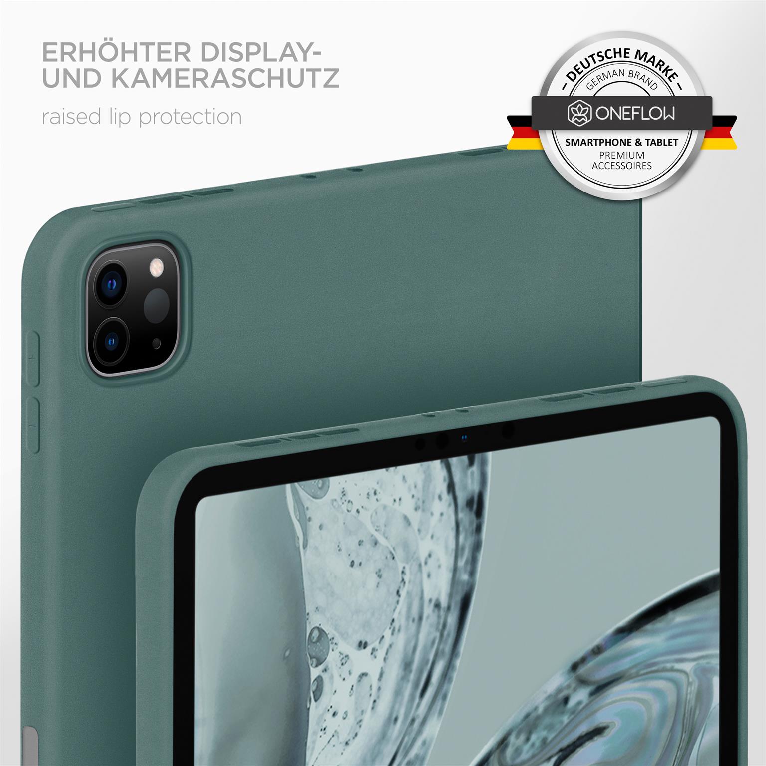 Soft Case für iPad Pro 12.9 (2021) in der Farbe Petrol (Grün)