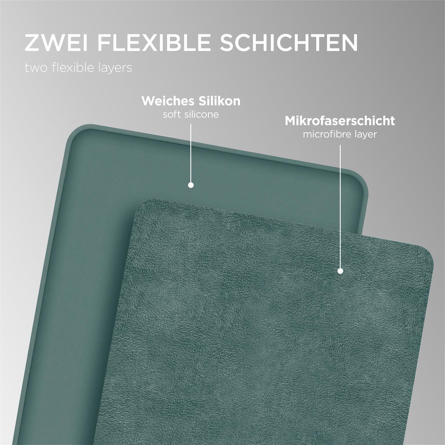 Soft Case für iPad Pro 12.9 (2022) in der Farbe Petrol (Grün)