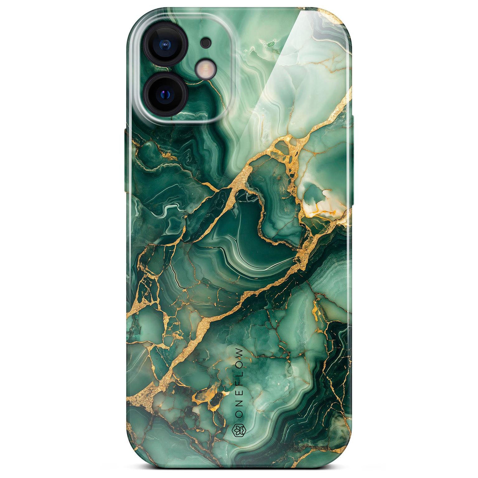Bliss Cover für iPhone 12 in der Farbe Emerald Flow (Grün)