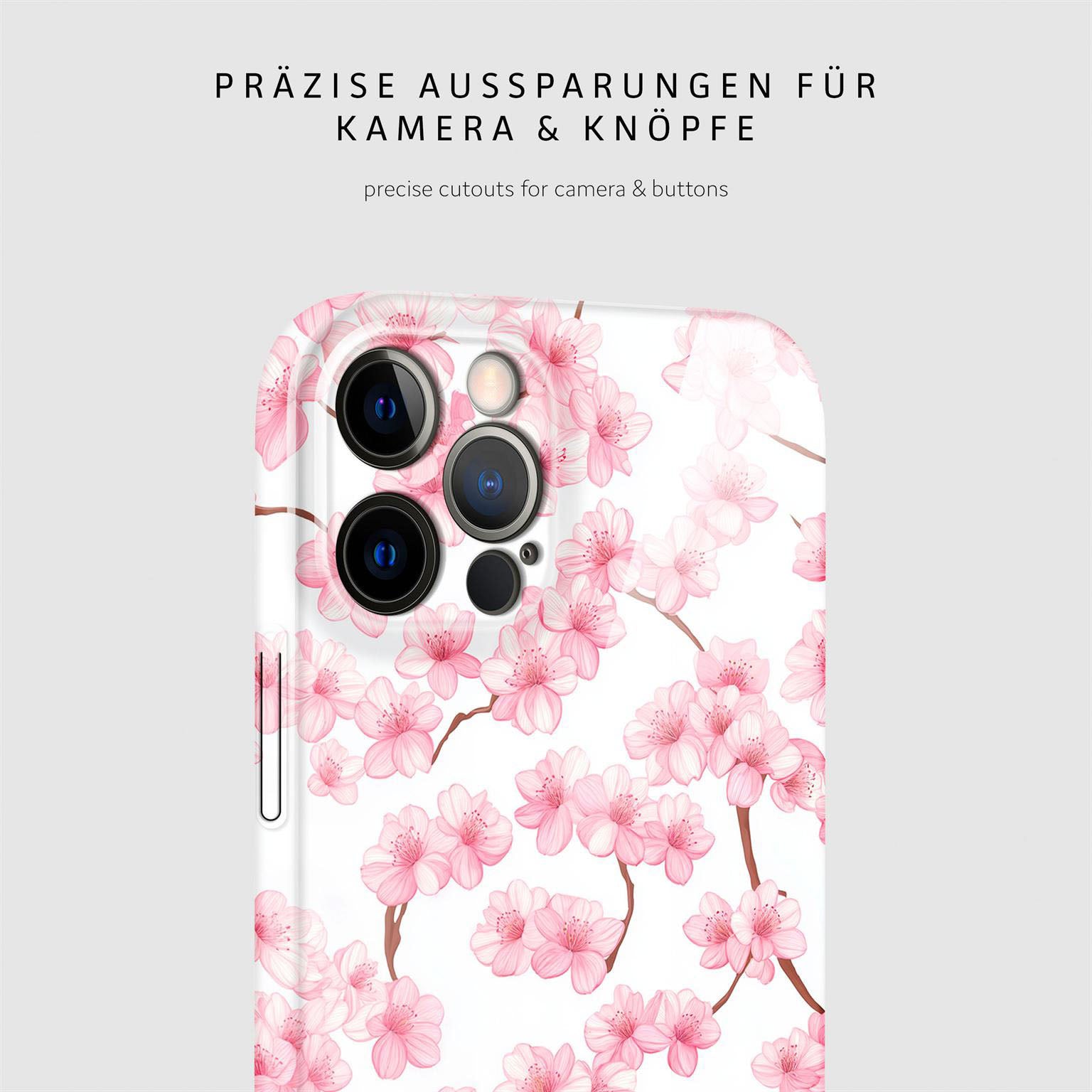 Flower Cover für iPhone 12 Pro in der Farbe Sakura Breeze (Rosa / Pink)