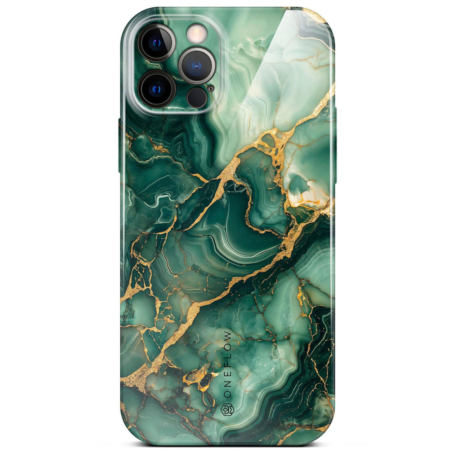 Bliss Cover für iPhone 12 Pro in der Farbe Emerald Flow (Grün)