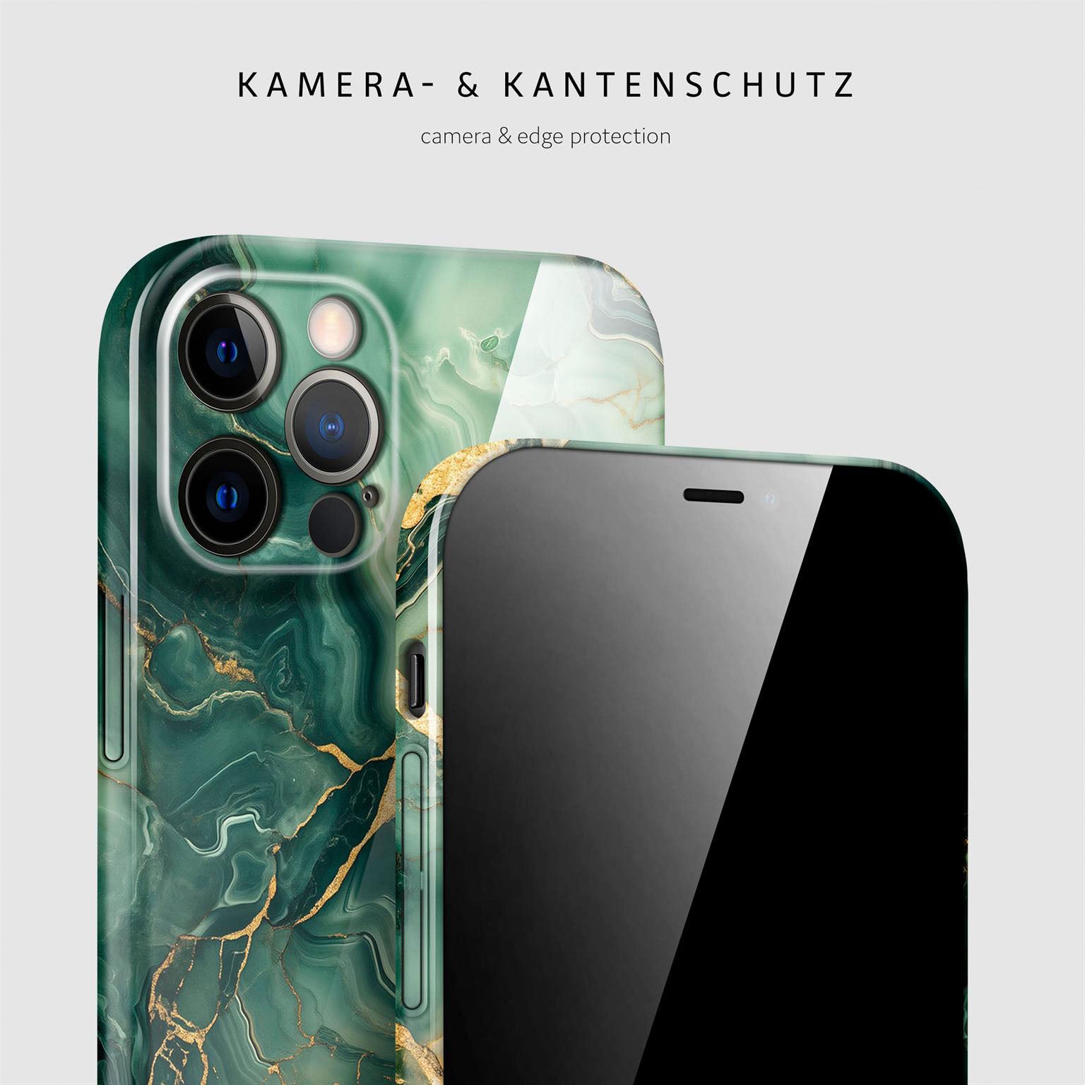 Bliss Cover für iPhone 12 Pro in der Farbe Emerald Flow (Grün)