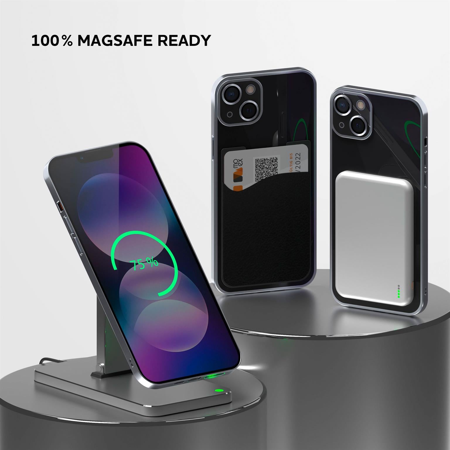 Aura Case für iPhone 13 in der Farbe Silver Smoke (Silber)