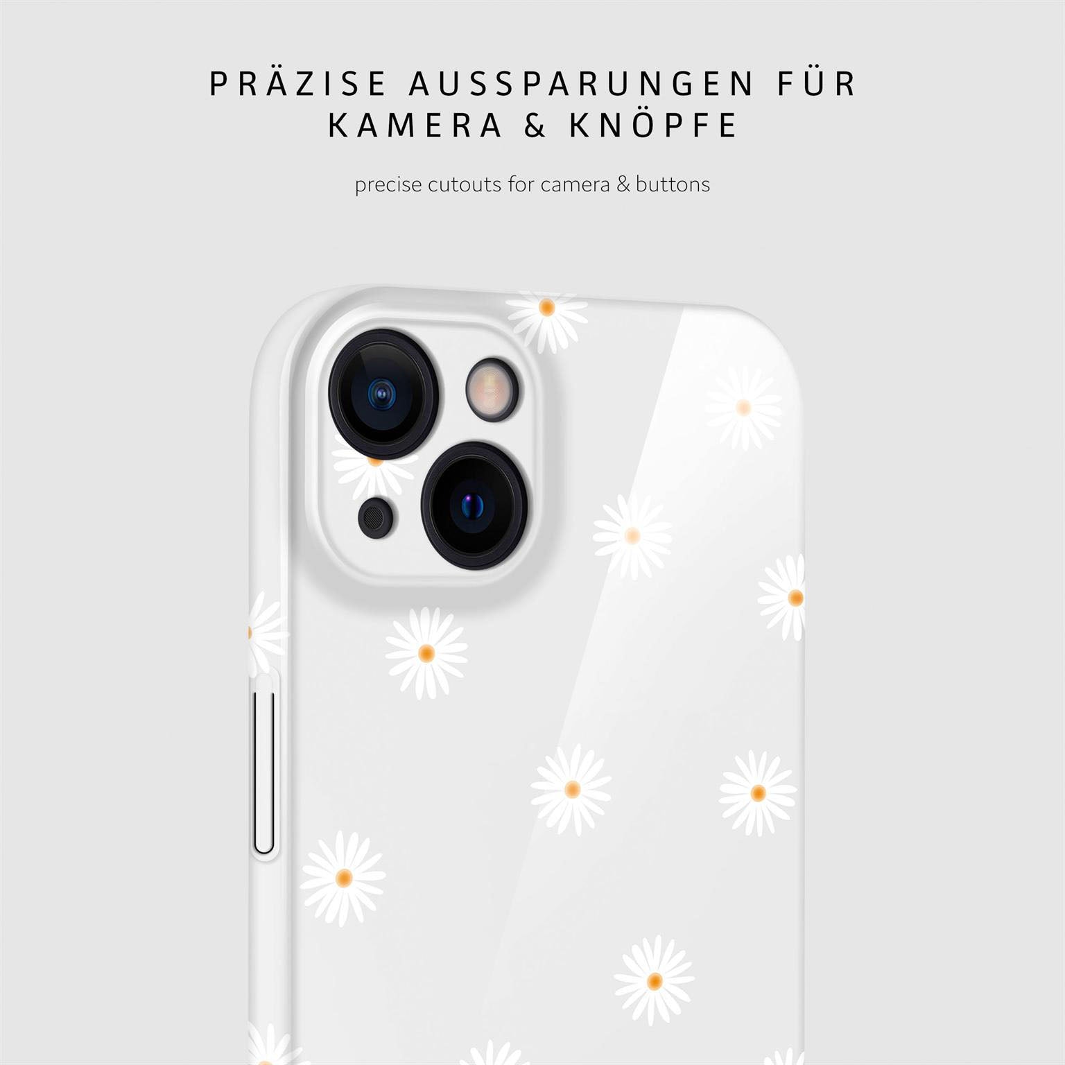 Splash Case für iPhone 13 in der Farbe Daisy Delight (Weiß)