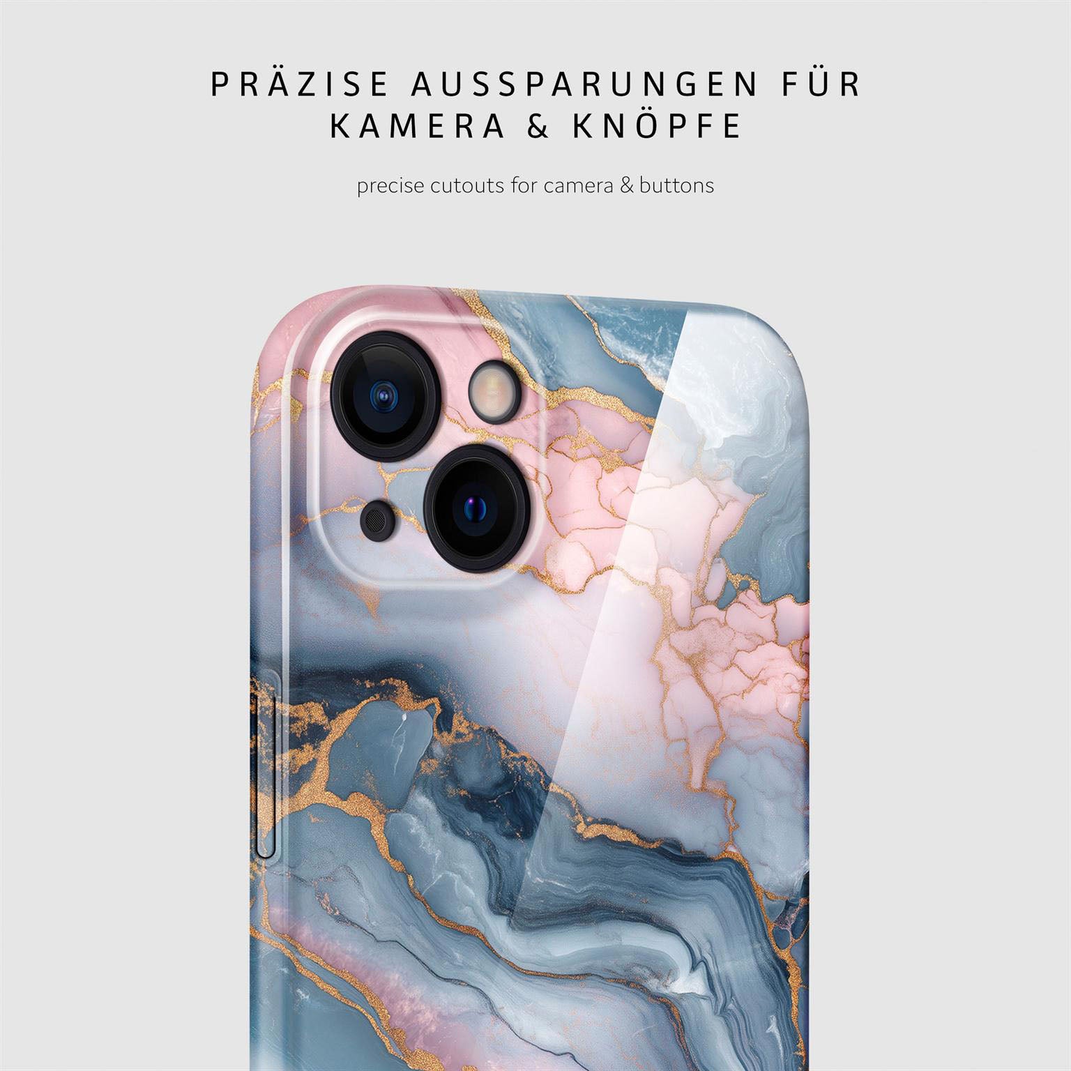 Bliss Cover für iPhone 13 in der Farbe Aurora Lagoon (Mehrfarbig (bunt))