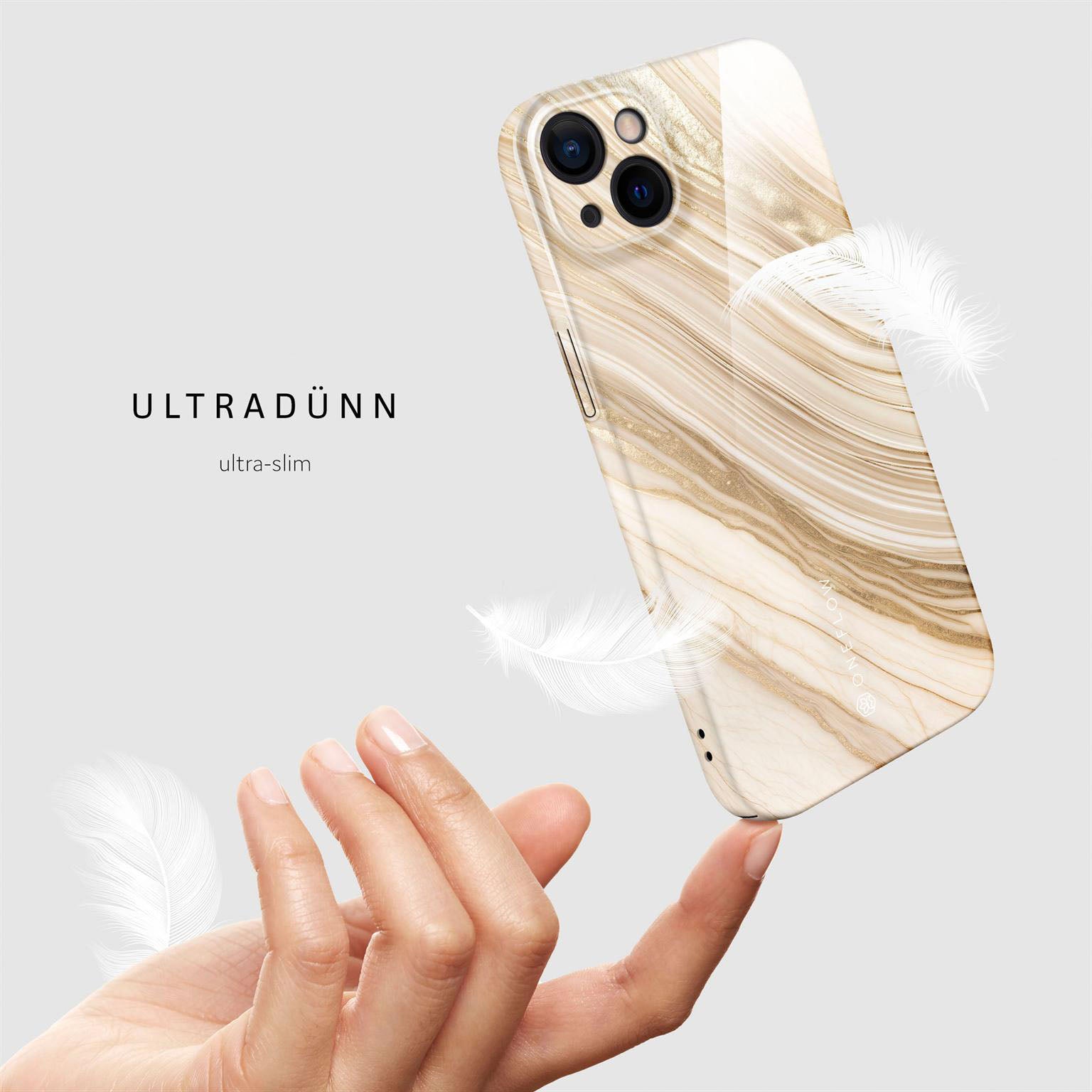 Bliss Cover für iPhone 13 in der Farbe Sand Dune (Braun / Beige)