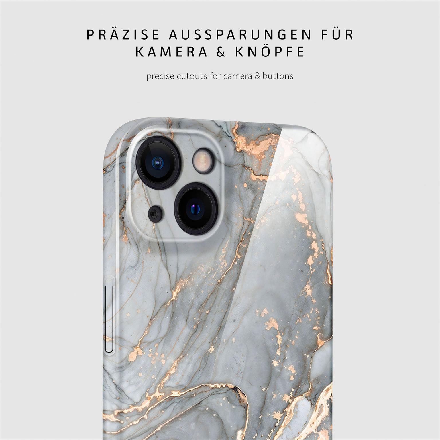 Bliss Cover für iPhone 13 in der Farbe Soft Granite (Grau)