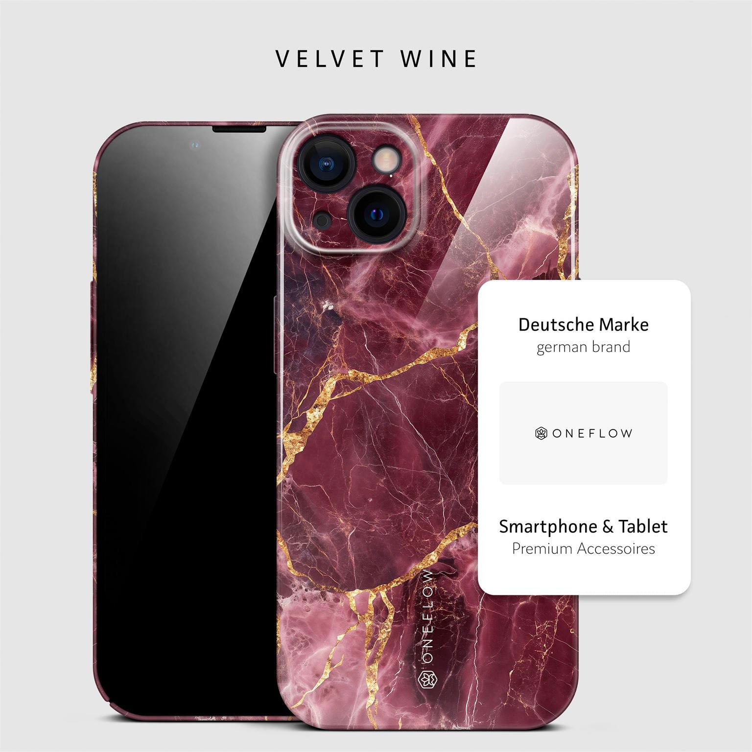 Bliss Cover für iPhone 13 in der Farbe Velvet Wine (Rot)