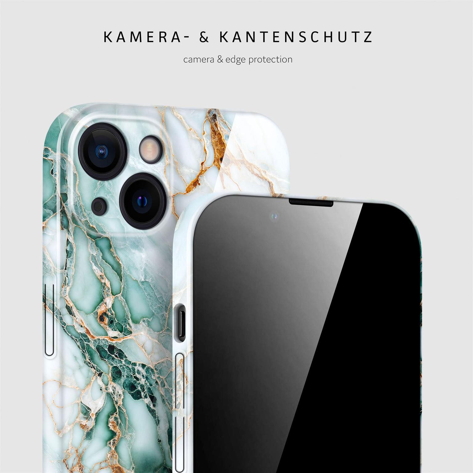 Bliss Cover für iPhone 13 in der Farbe Jade Cascade (Grün)