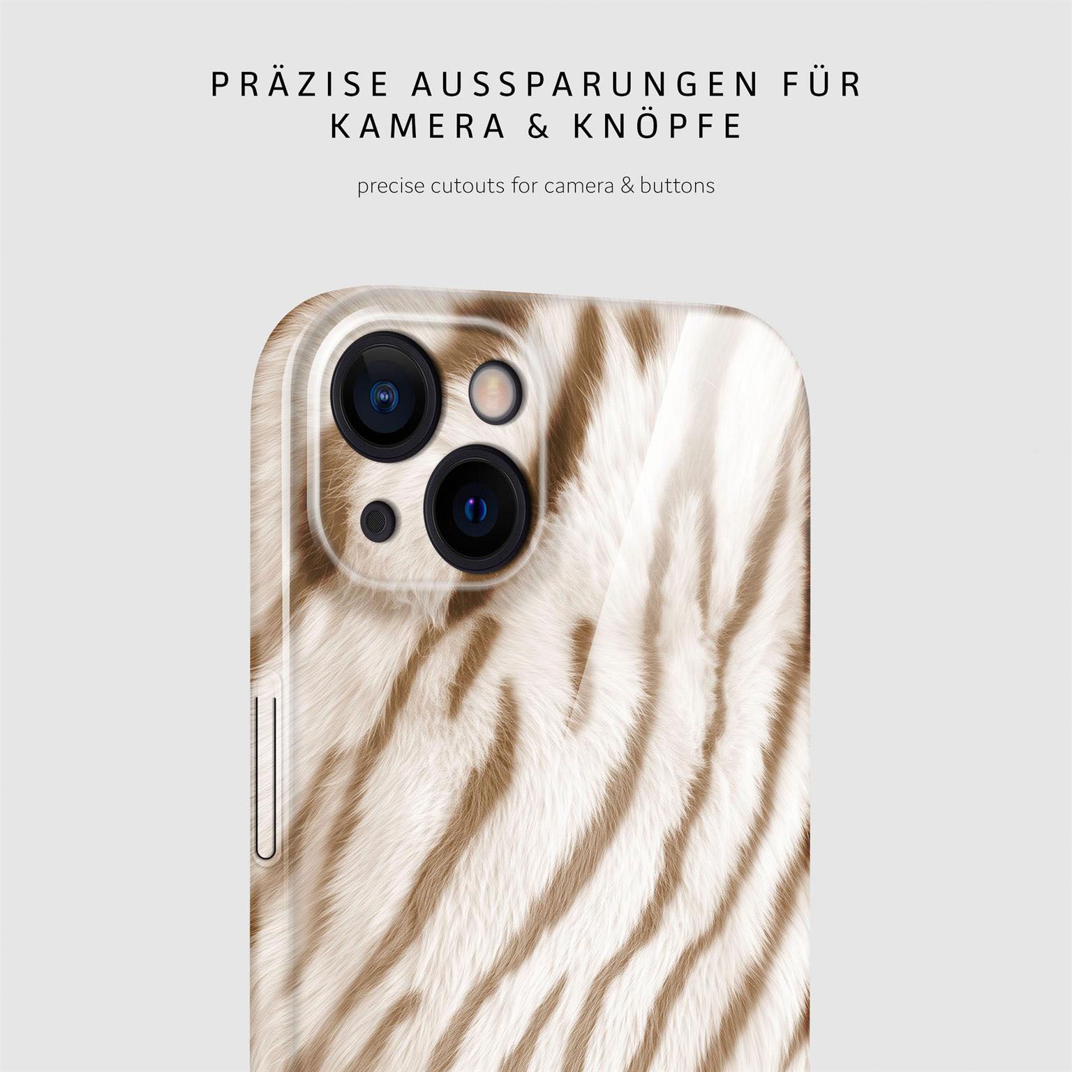 Wild Cover für iPhone 13 in der Farbe Caramel Tiger (Braun / Beige)