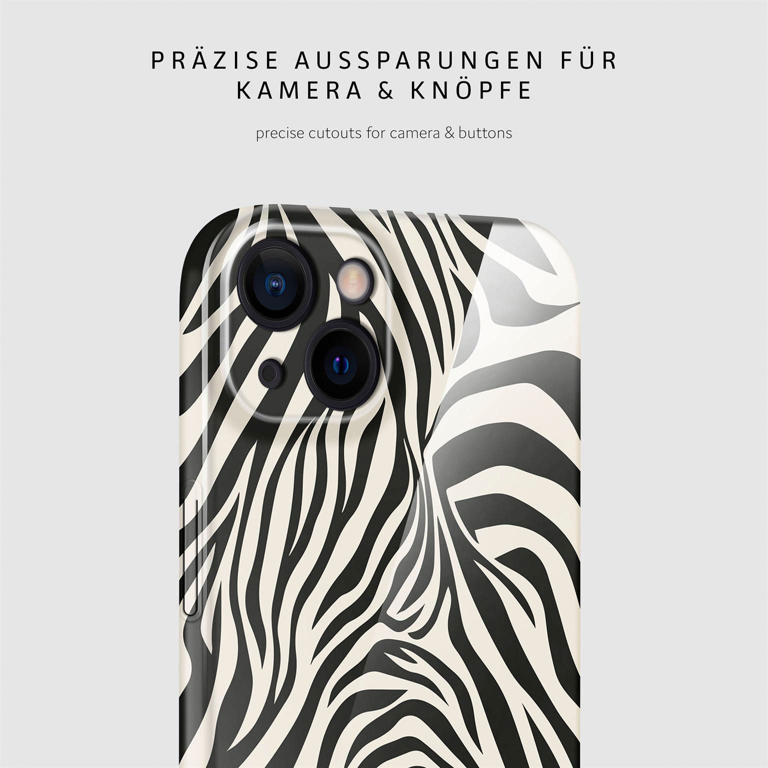 Wild Cover für iPhone 13 in der Farbe Electric Zebra (Mehrfarbig)