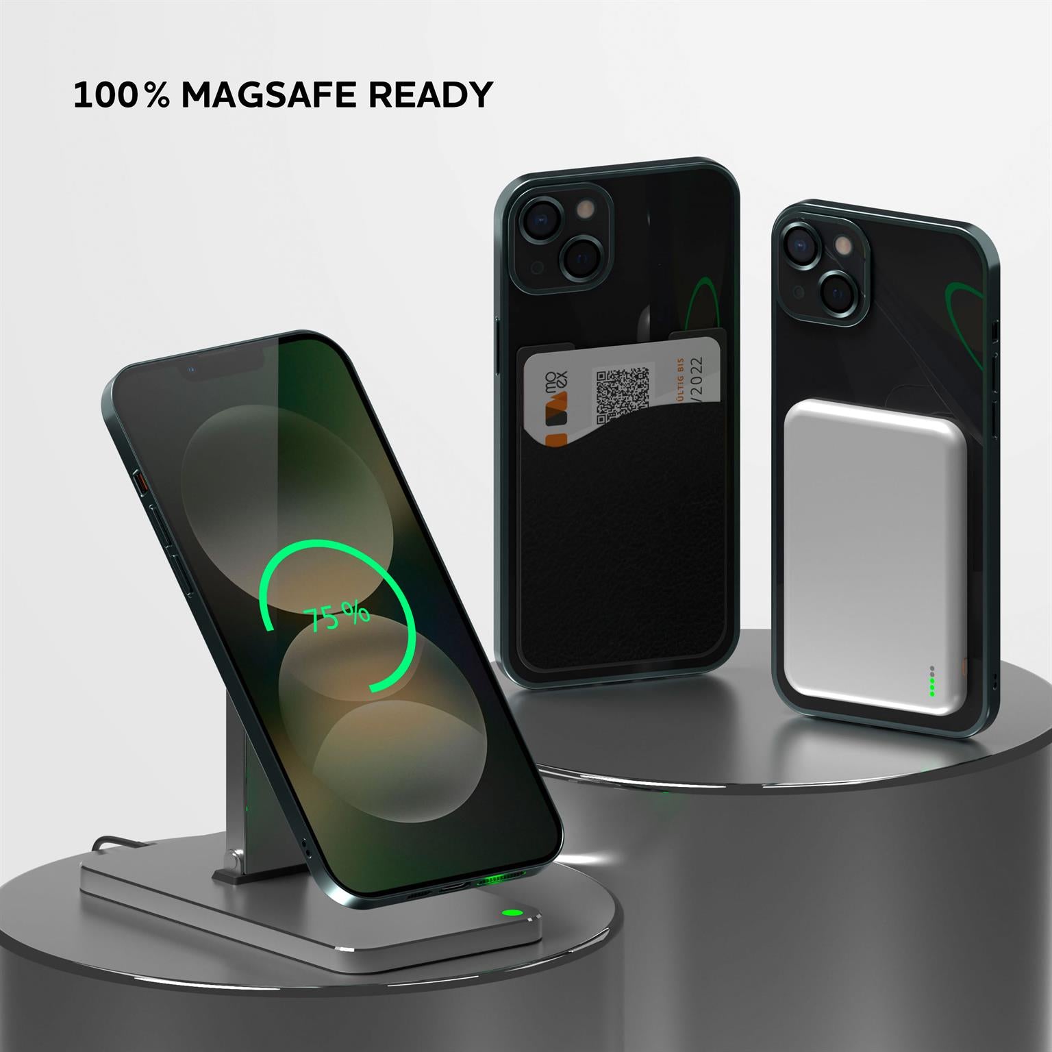 Aura Case für iPhone 14 in der Farbe Mint Breeze (Grün)