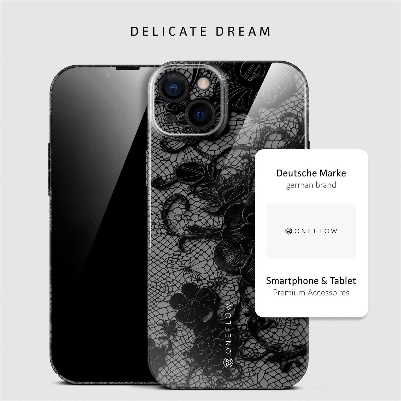 Splash Case für iPhone 14 in der Farbe Delicate Dream (Schwarz)