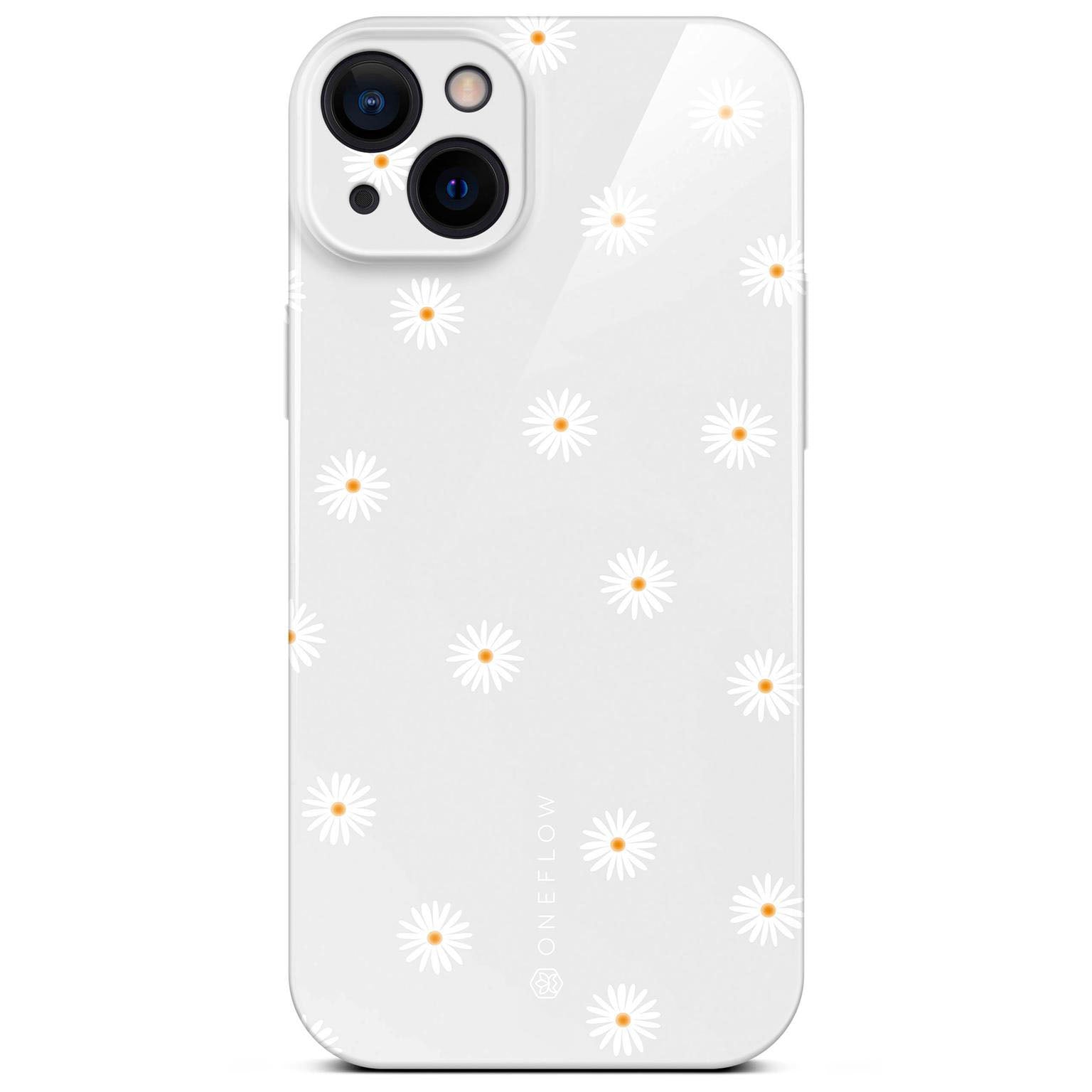 Splash Case für iPhone 14 in der Farbe Daisy Delight (Weiß)