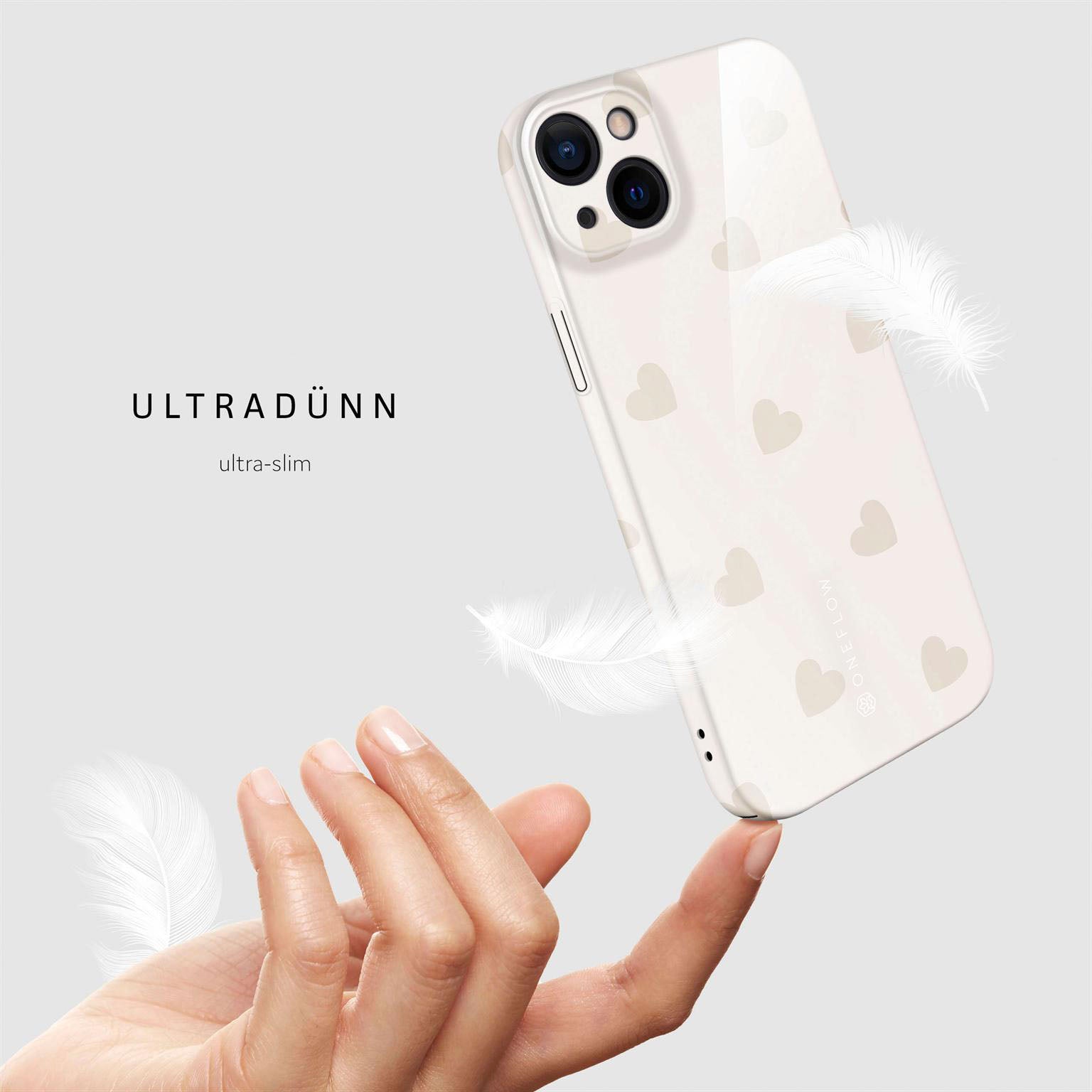 Splash Case für iPhone 14 in der Farbe Latte Love (Braun / Beige)