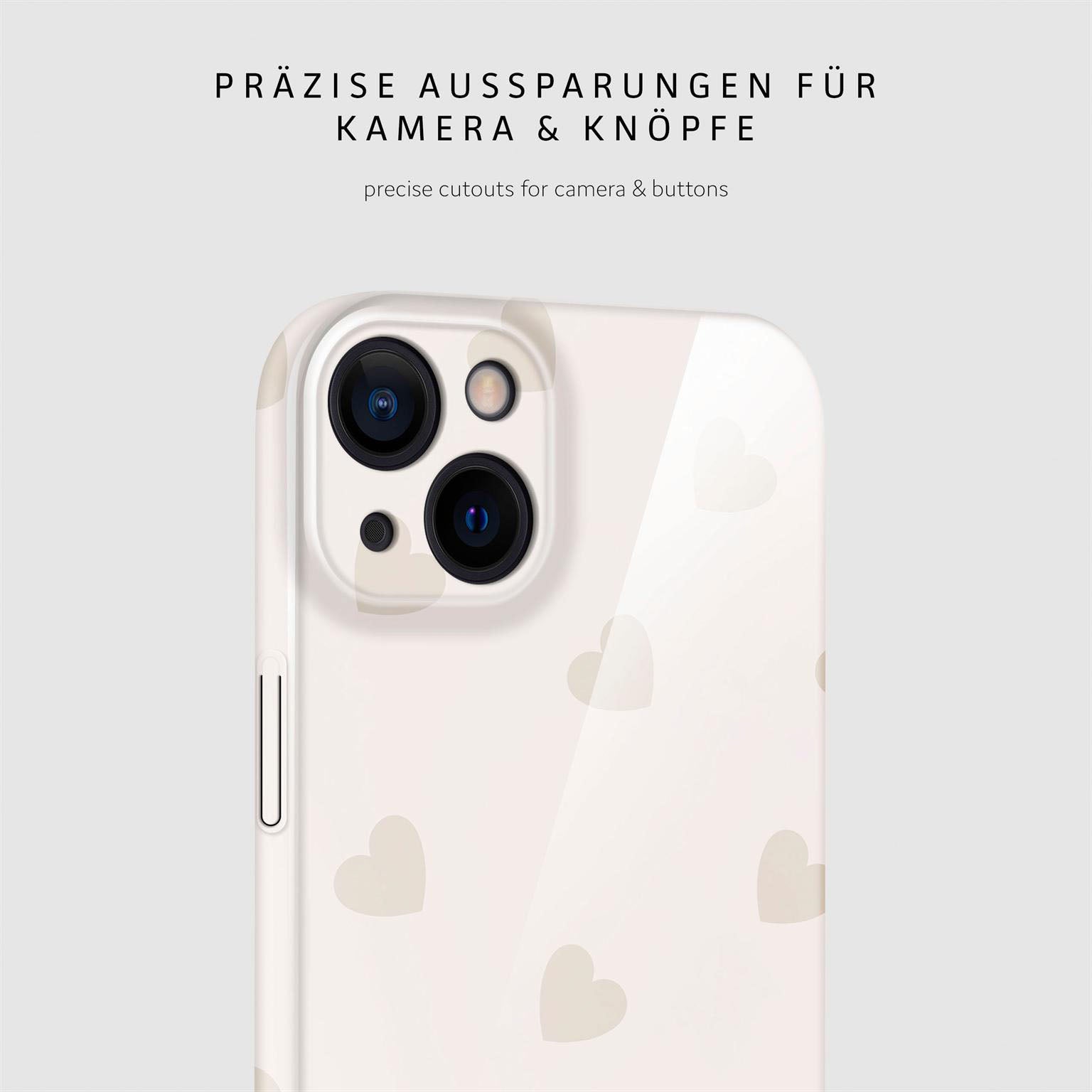 Splash Case für iPhone 14 in der Farbe Latte Love (Braun / Beige)