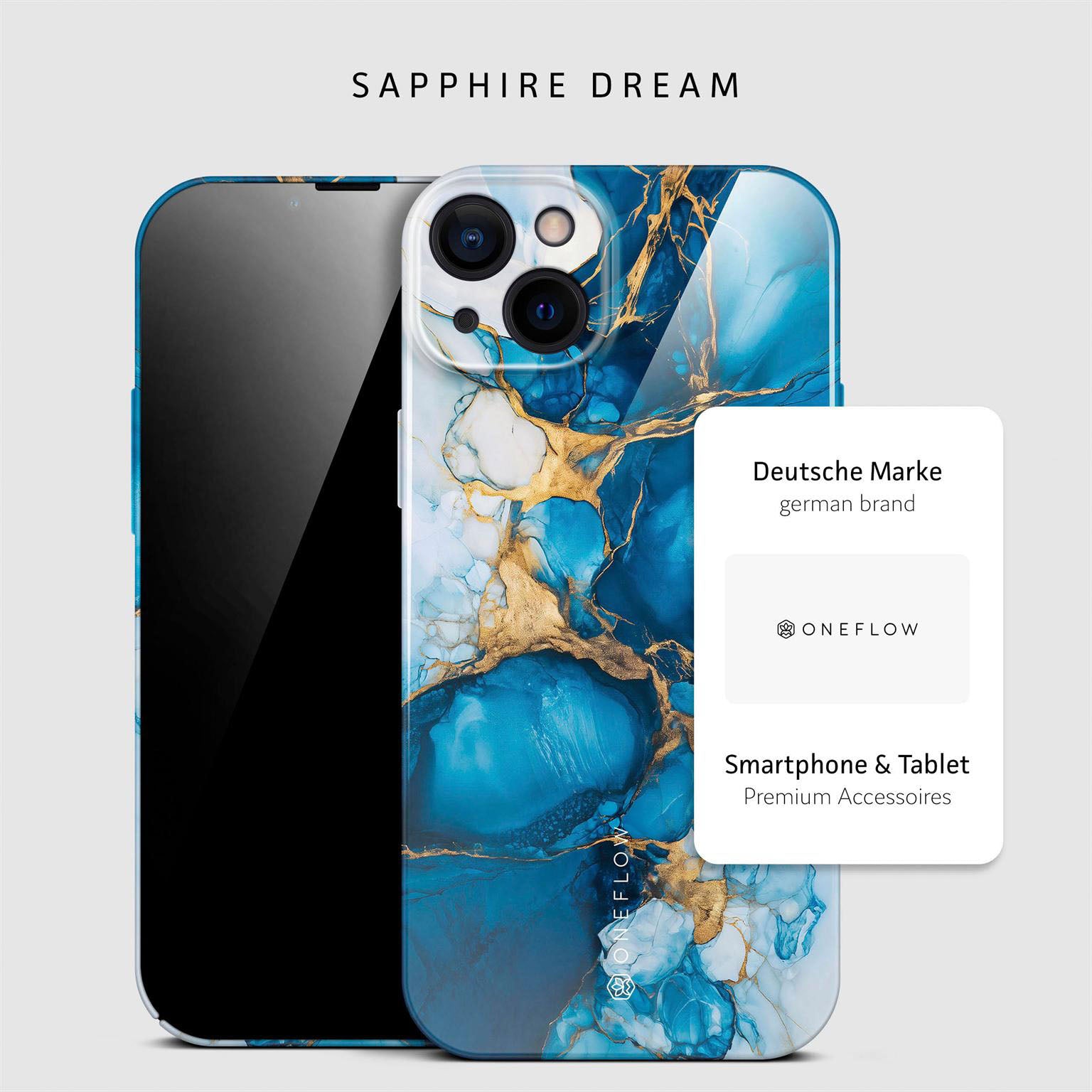 Bliss Cover für iPhone 14 in der Farbe Sapphire Dream (Blau)