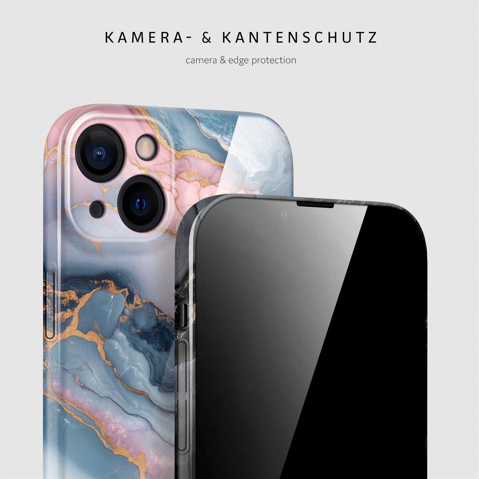 Bliss Cover für iPhone 14 in der Farbe Aurora Lagoon (Mehrfarbig (bunt))