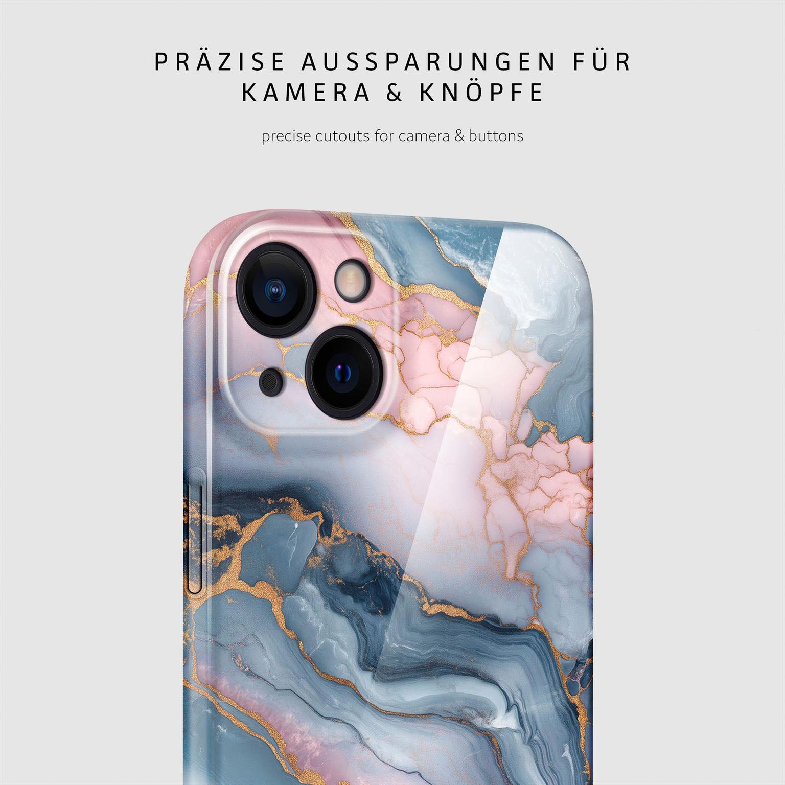 Bliss Cover für iPhone 14 in der Farbe Aurora Lagoon (Mehrfarbig (bunt))