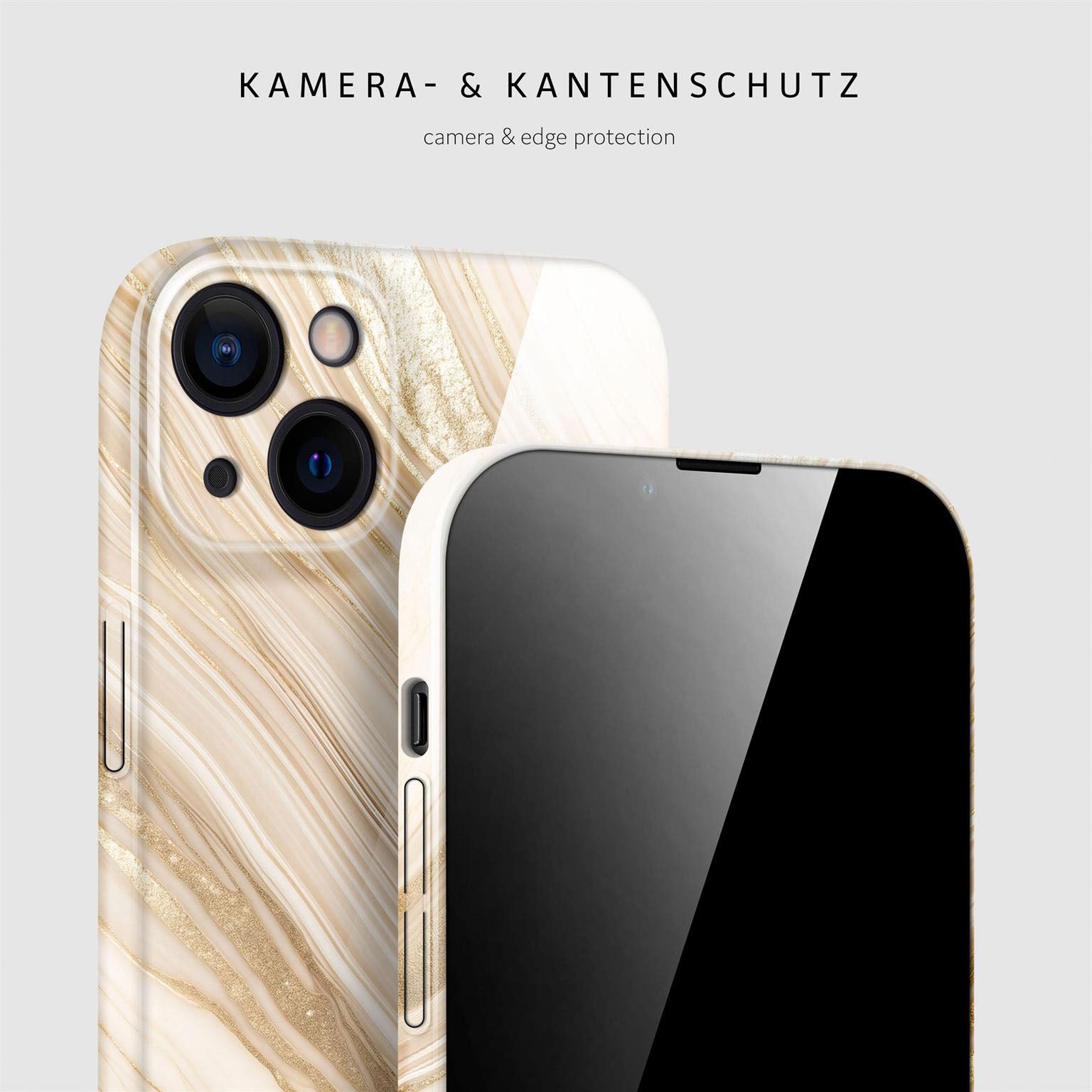 Bliss Cover für iPhone 14 in der Farbe Sand Dune (Braun / Beige)