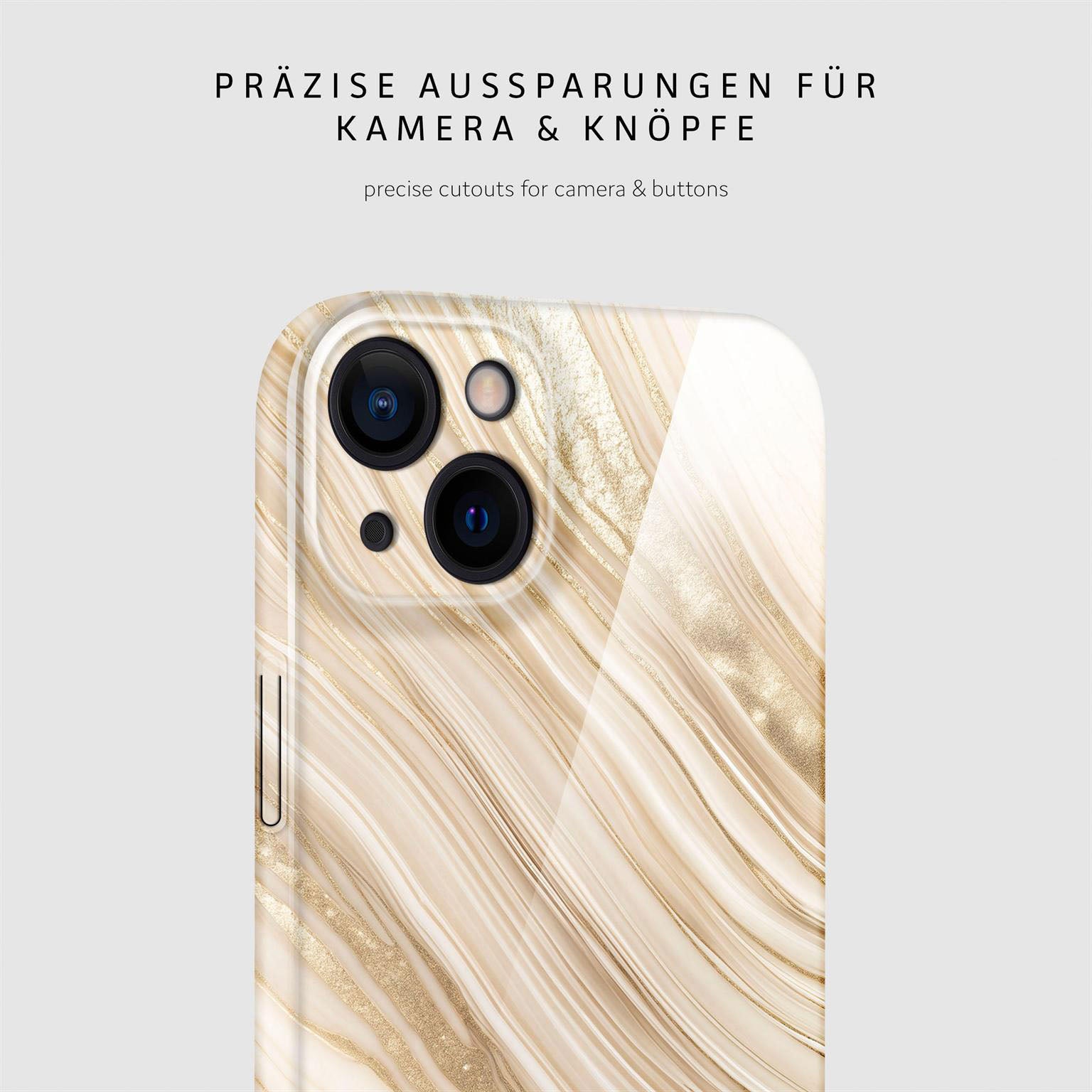 Bliss Cover für iPhone 14 in der Farbe Sand Dune (Braun / Beige)