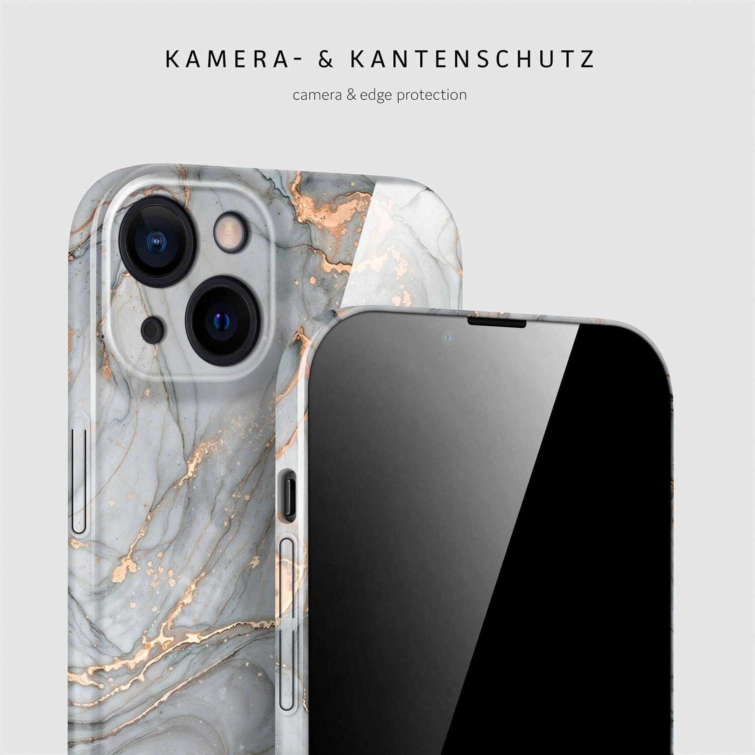 Bliss Cover für iPhone 14 in der Farbe Soft Granite (Grau)