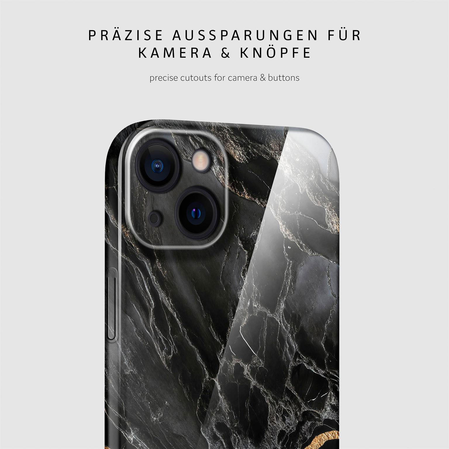 Bliss Cover für iPhone 14 in der Farbe Black Mirage (Schwarz)