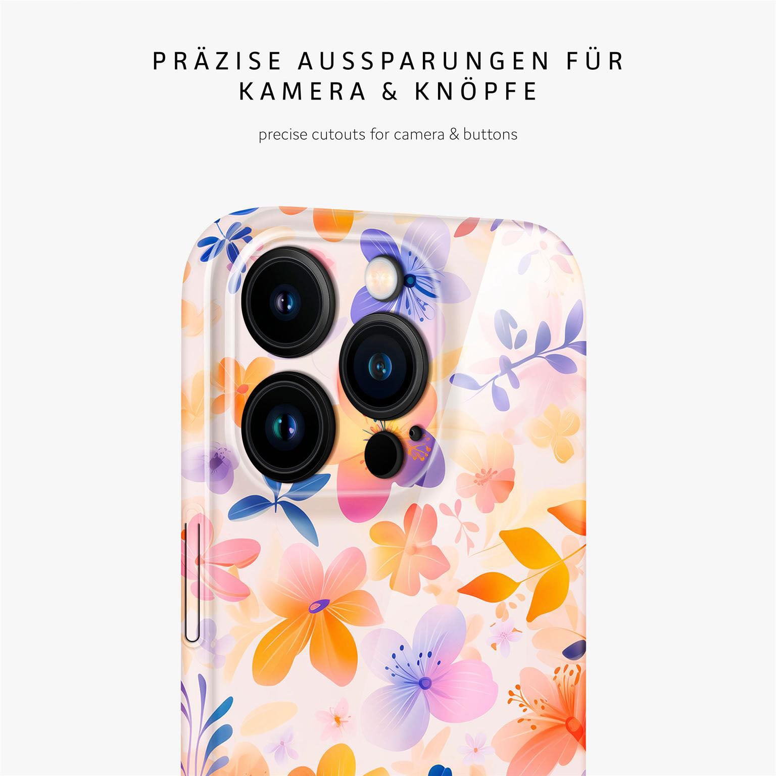 Flower Cover für iPhone 14 Pro in der Farbe Floral Euphoria (Mehrfarbig (bunt))