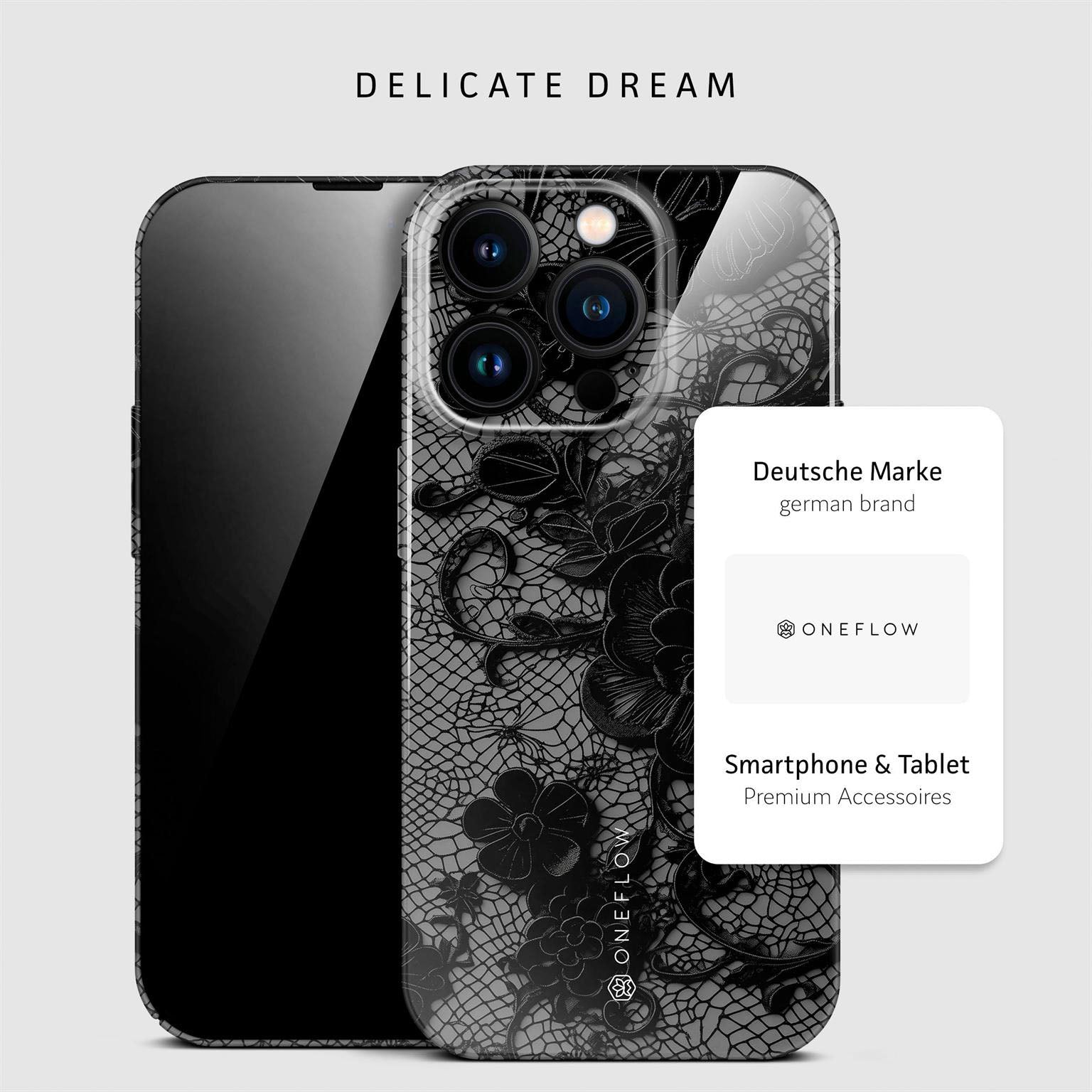 Splash Case für iPhone 14 Pro in der Farbe Delicate Dream (Schwarz)
