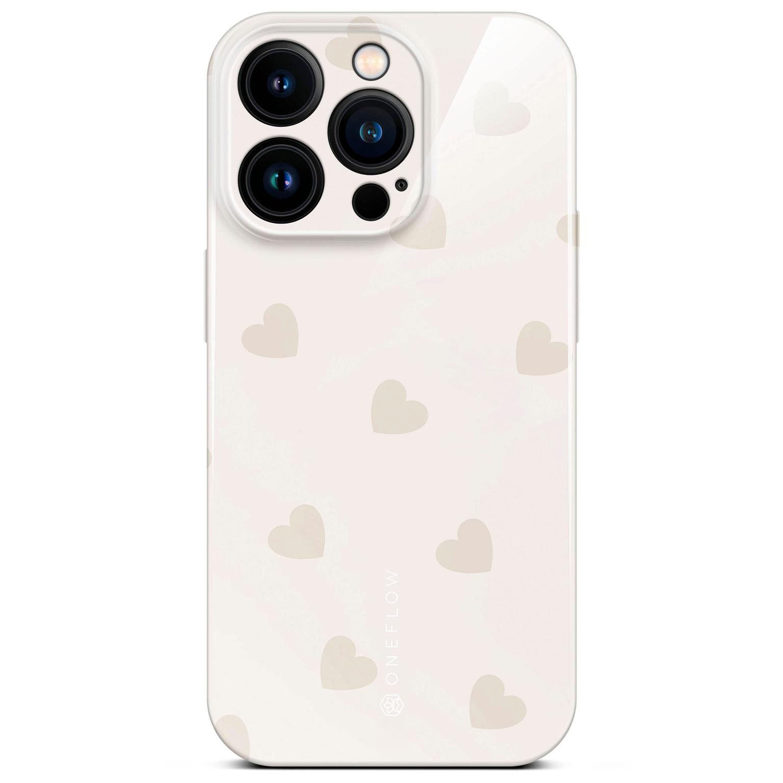 Splash Case für iPhone 14 Pro in der Farbe Latte Love (Braun / Beige)