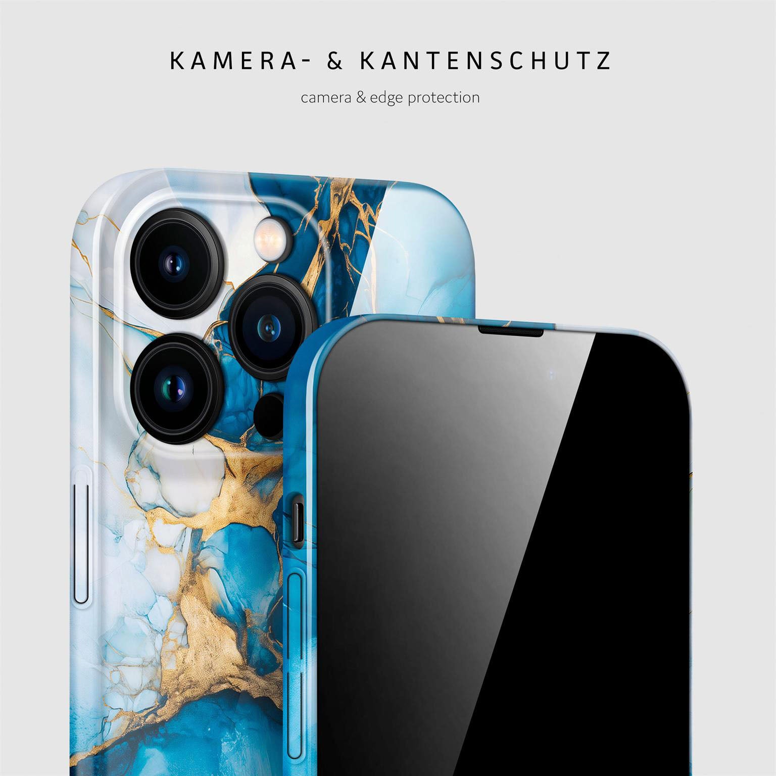 Bliss Cover für iPhone 14 Pro in der Farbe Sapphire Dream (Blau)