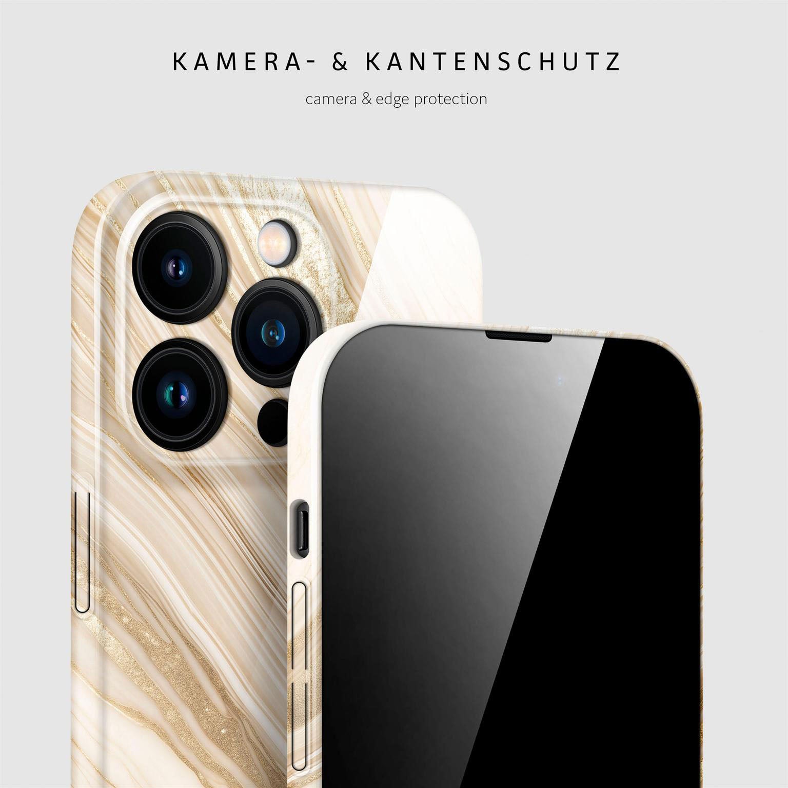 Bliss Cover für iPhone 14 Pro in der Farbe Sand Dune (Braun / Beige)