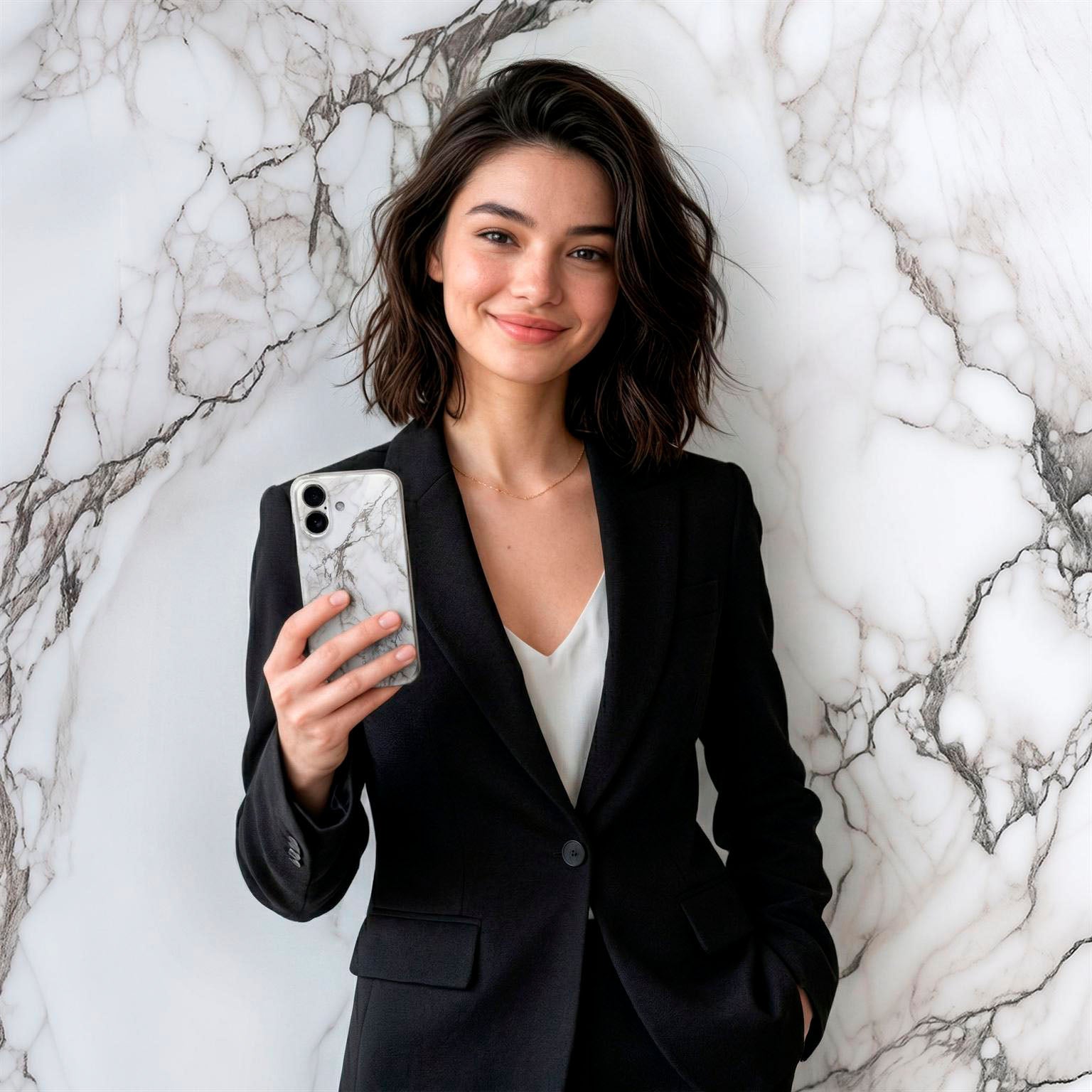 Bliss Cover für iPhone 14 Pro in der Farbe Ivory Whisper (Weiß)