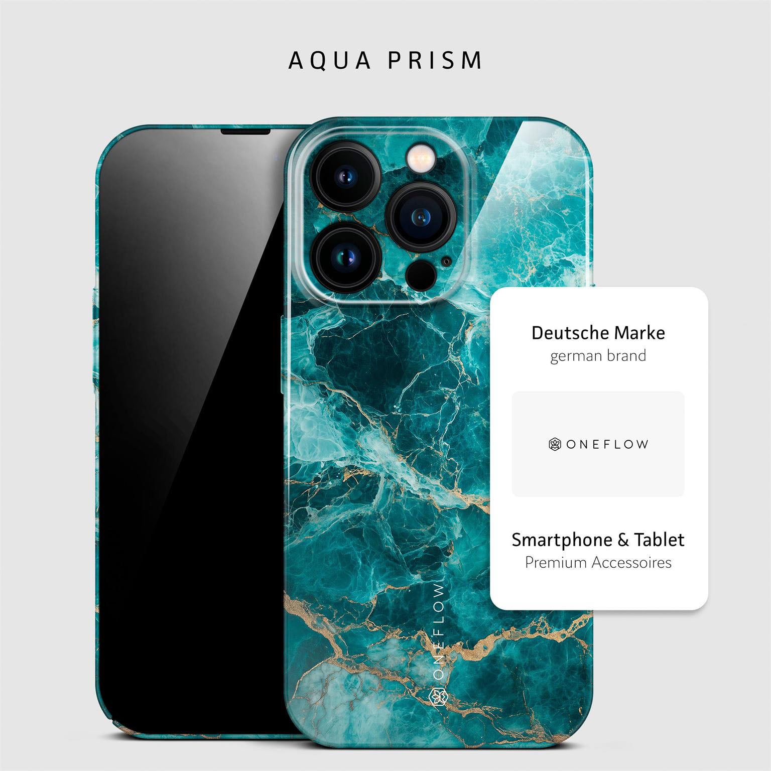 Bliss Cover für iPhone 14 Pro in der Farbe Aqua Prism (Blau)