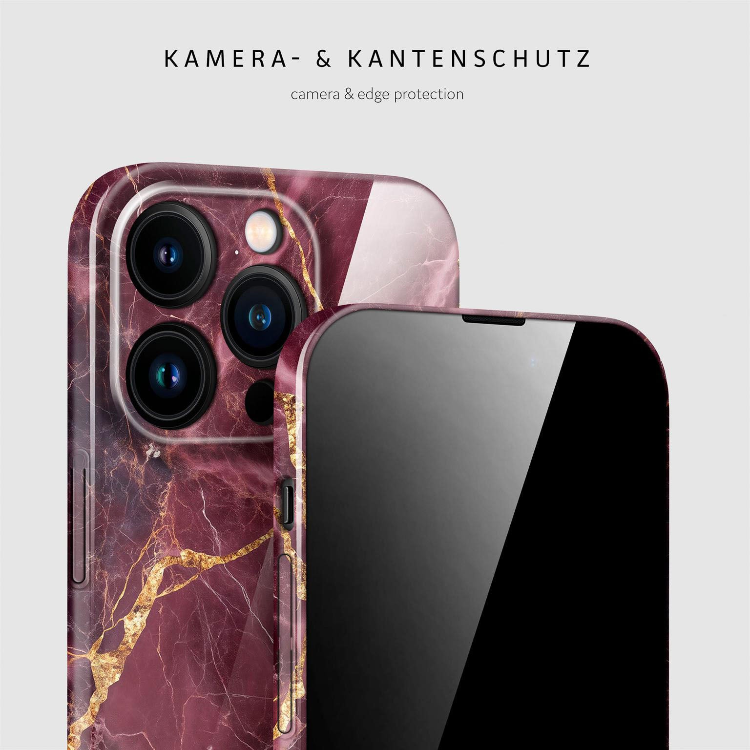 Bliss Cover für iPhone 14 Pro in der Farbe Velvet Wine (Rot)