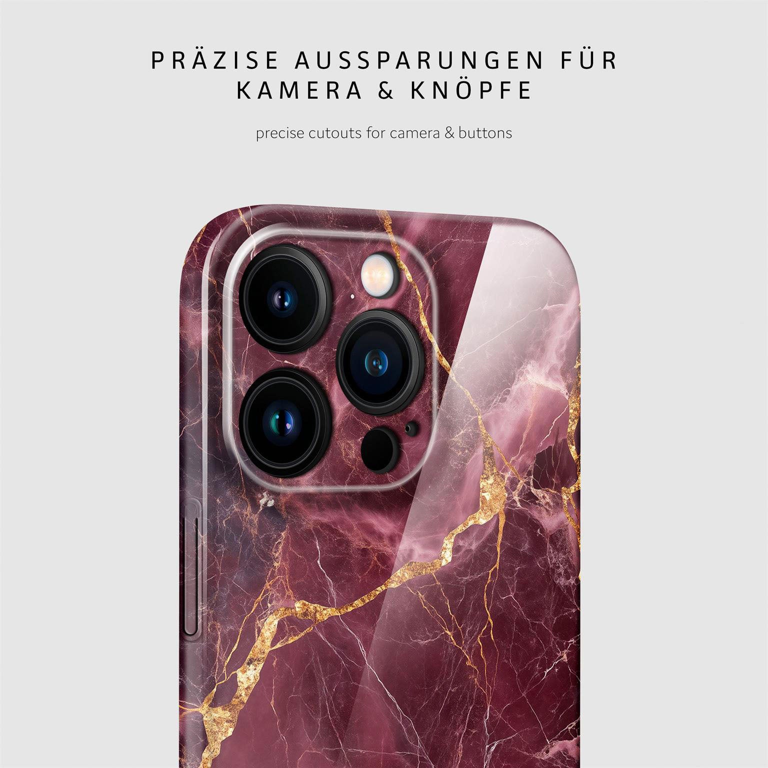 Bliss Cover für iPhone 14 Pro in der Farbe Velvet Wine (Rot)