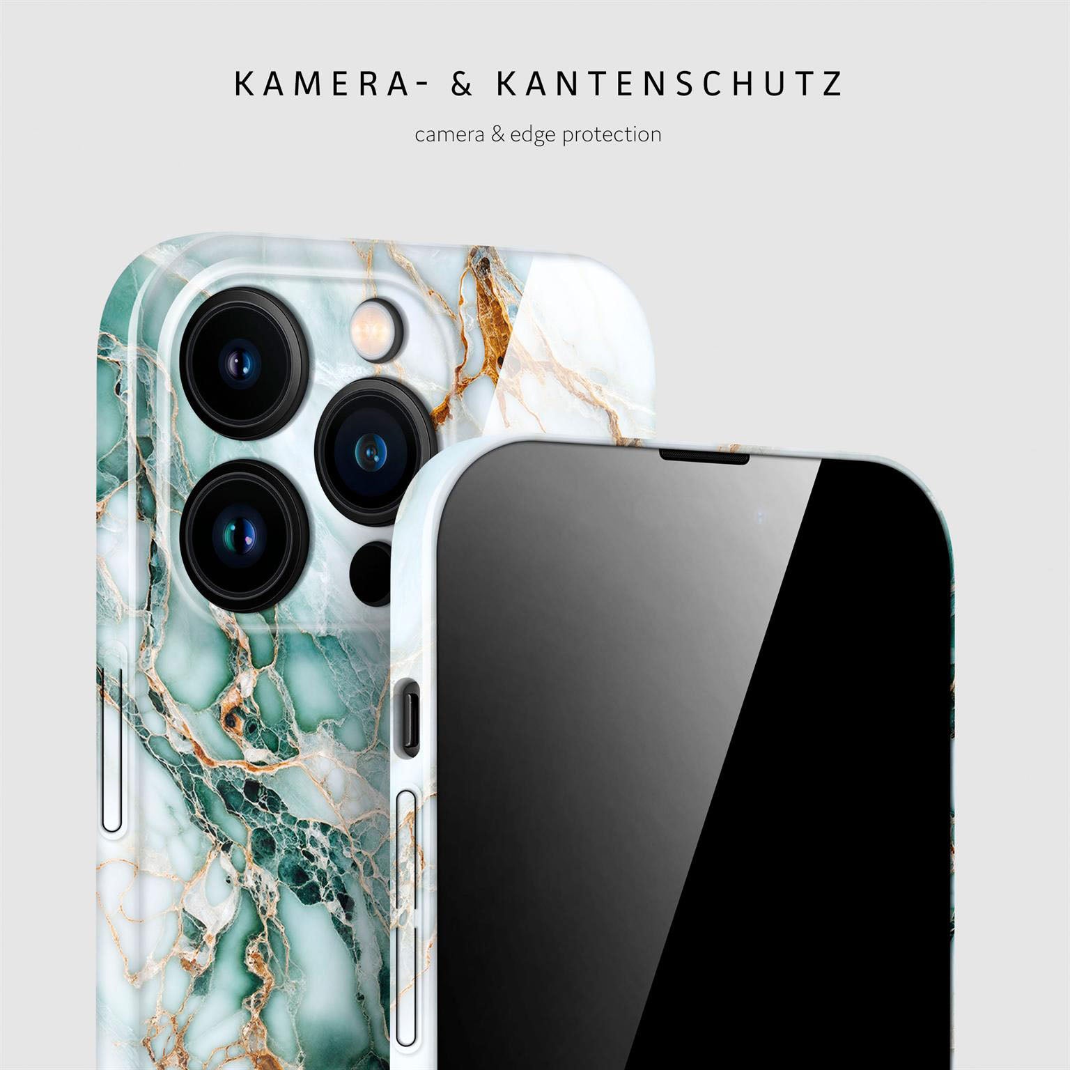 Bliss Cover für iPhone 14 Pro in der Farbe Jade Cascade (Grün)