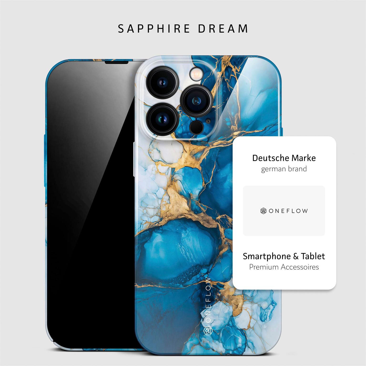 Bliss Cover für iPhone 14 Pro Max in der Farbe Sapphire Dream (Blau)