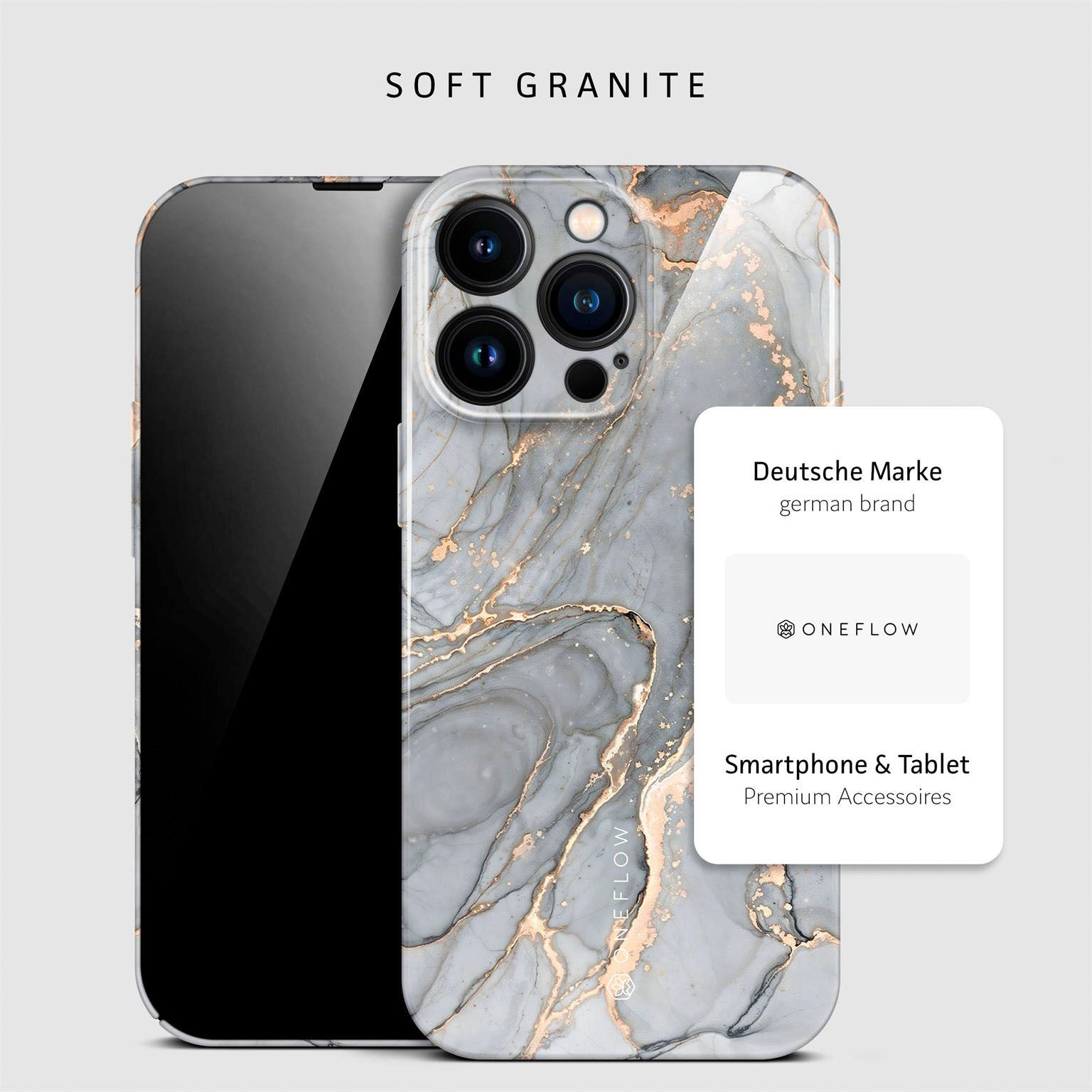 Bliss Cover für iPhone 14 Pro Max in der Farbe Soft Granite (Grau)