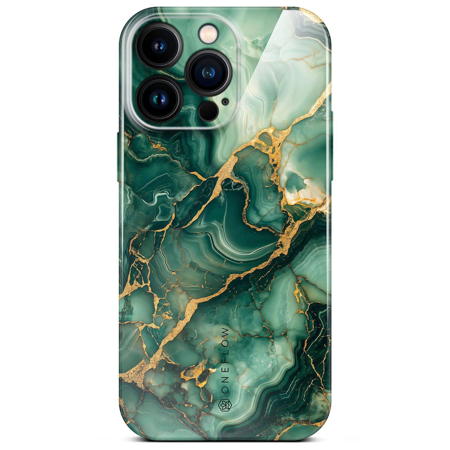 Bliss Cover für iPhone 14 Pro Max in der Farbe Emerald Flow (Grün)