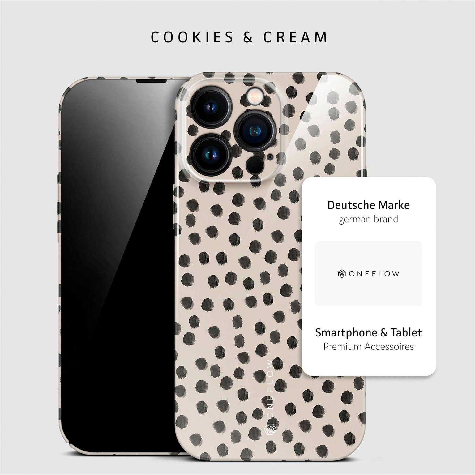 Splash Case für iPhone 14 Pro Max in der Farbe Cookies & Cream (Braun / Beige)